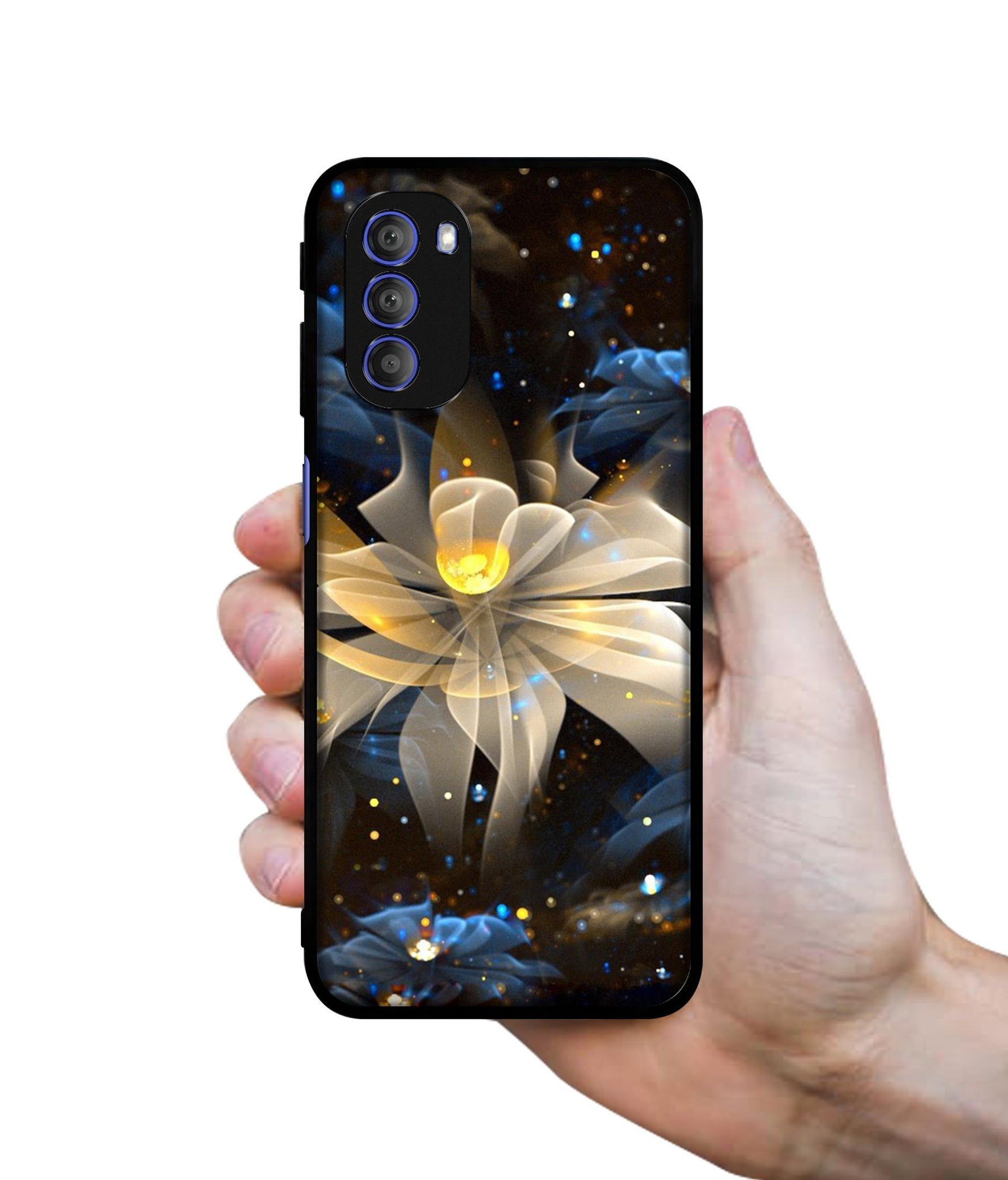 Art Flower Designer 2D Printed Back Case Cover for Motorola Moto G51 5G