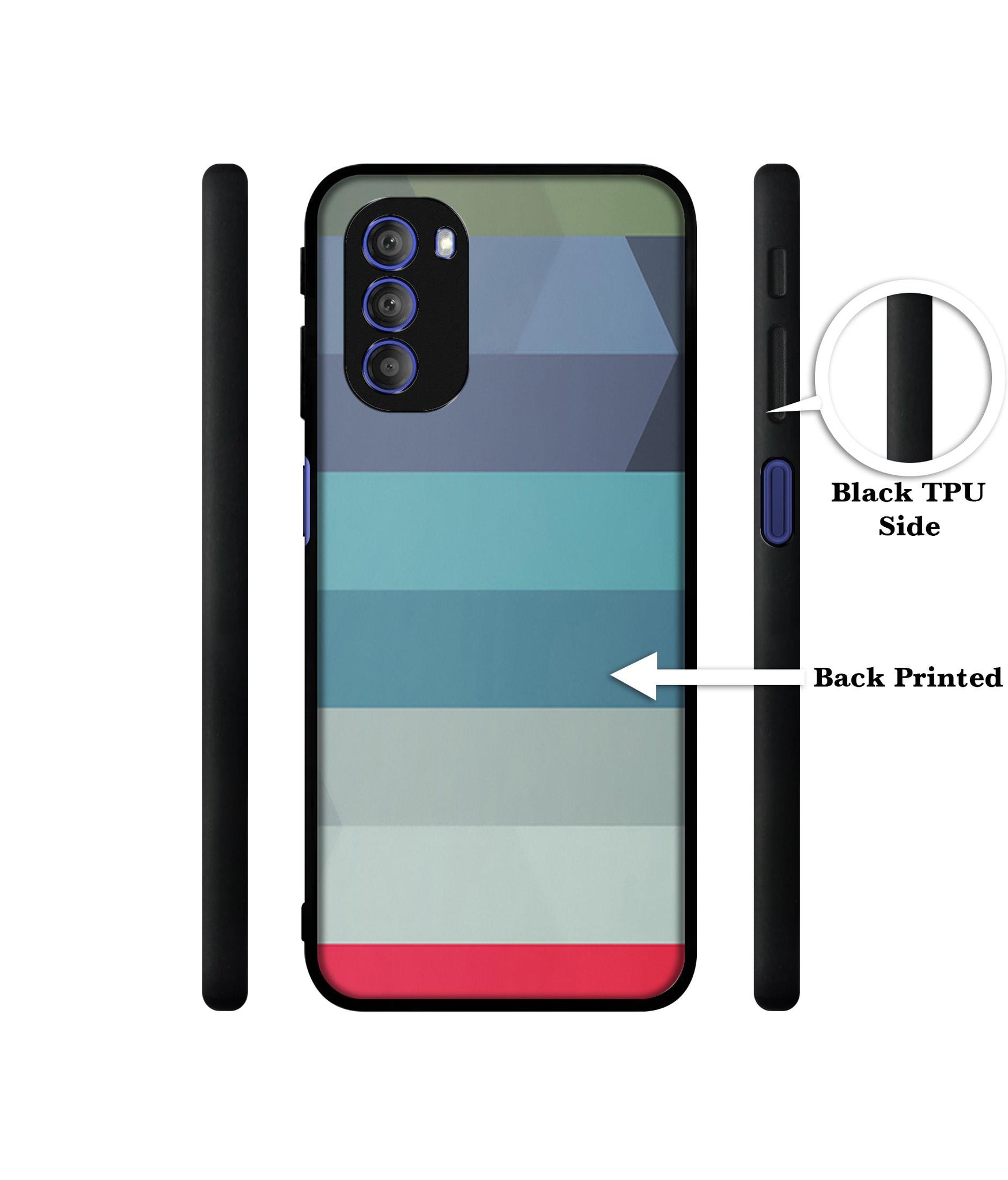 Colorful Lines Designer 2D Printed Back Case Cover for Motorola Moto G51 5G
