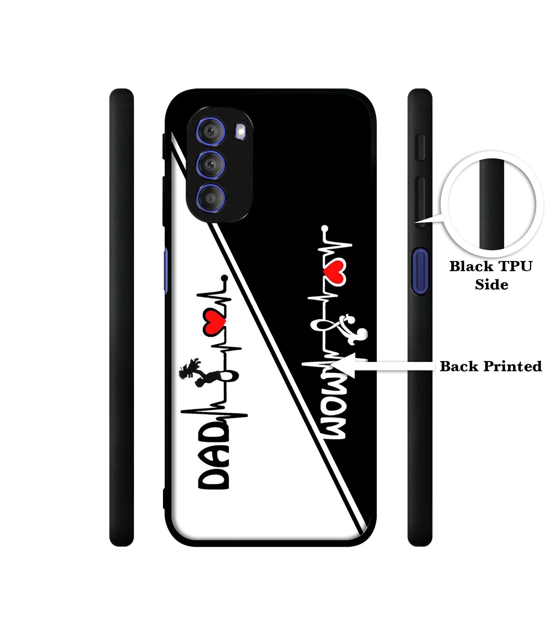 Mom and Dad Lover Designer 2D Printed Back Case Cover for Motorola Moto G51 5G