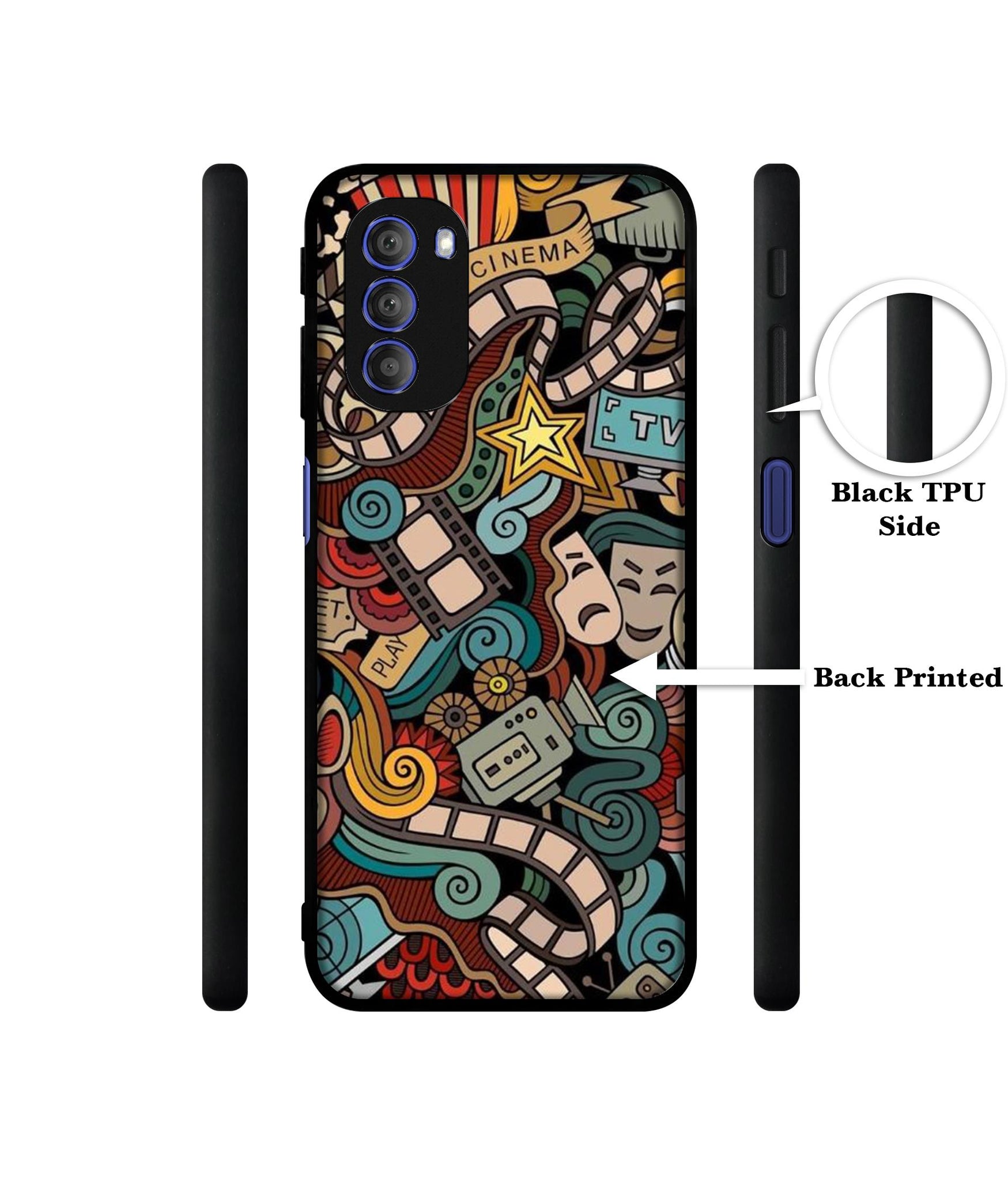 Movies Designer 2D Printed Back Case Cover for Motorola Moto G51 5G