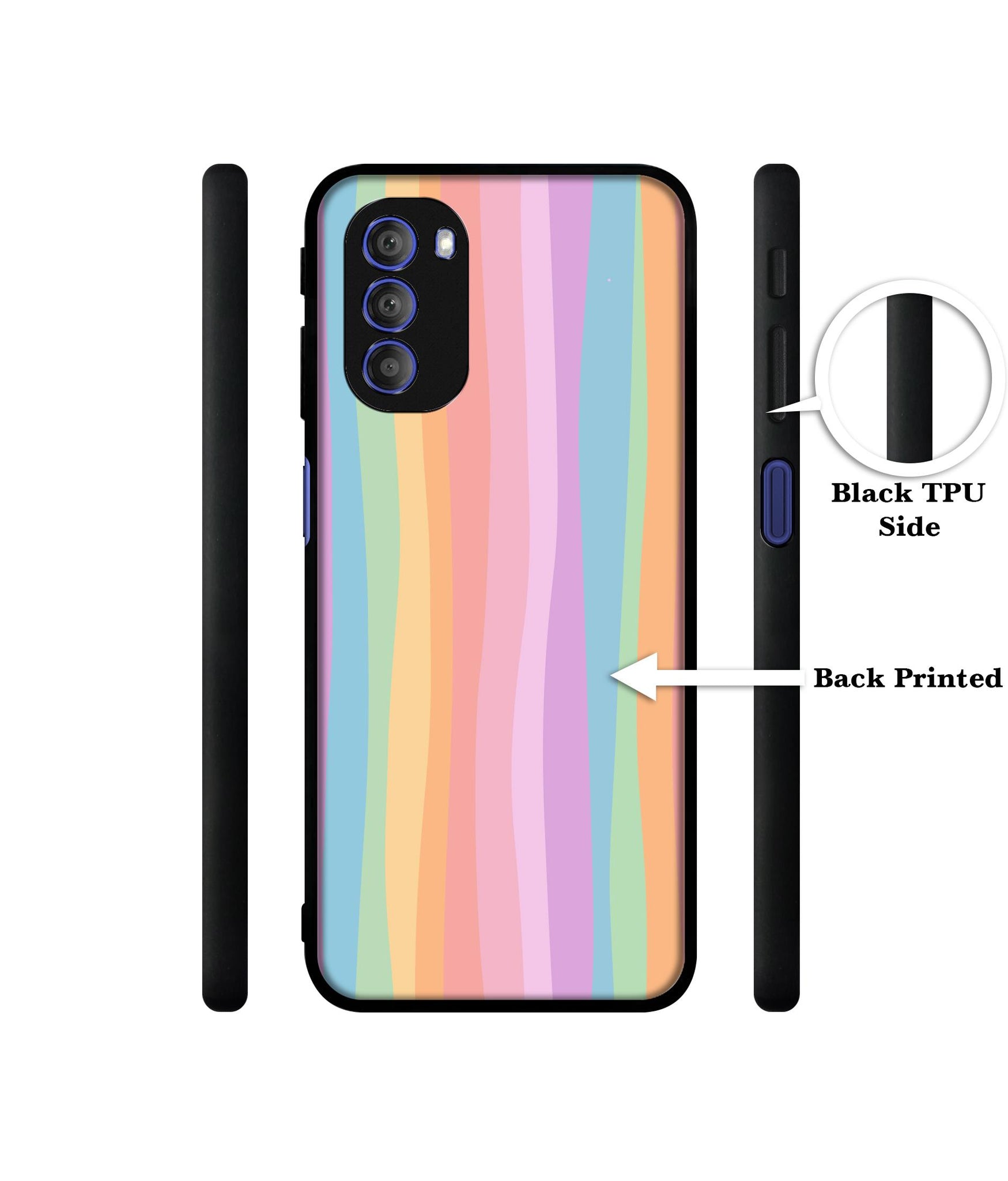 Cool Rainbow Designer 2D Printed Back Case Cover for Motorola Moto G51 5G