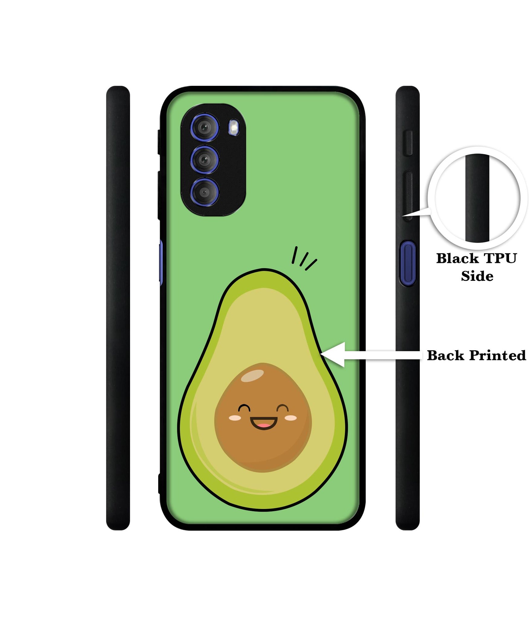 Avocados Designer 2D Printed Back Case Cover for Motorola Moto G51 5G