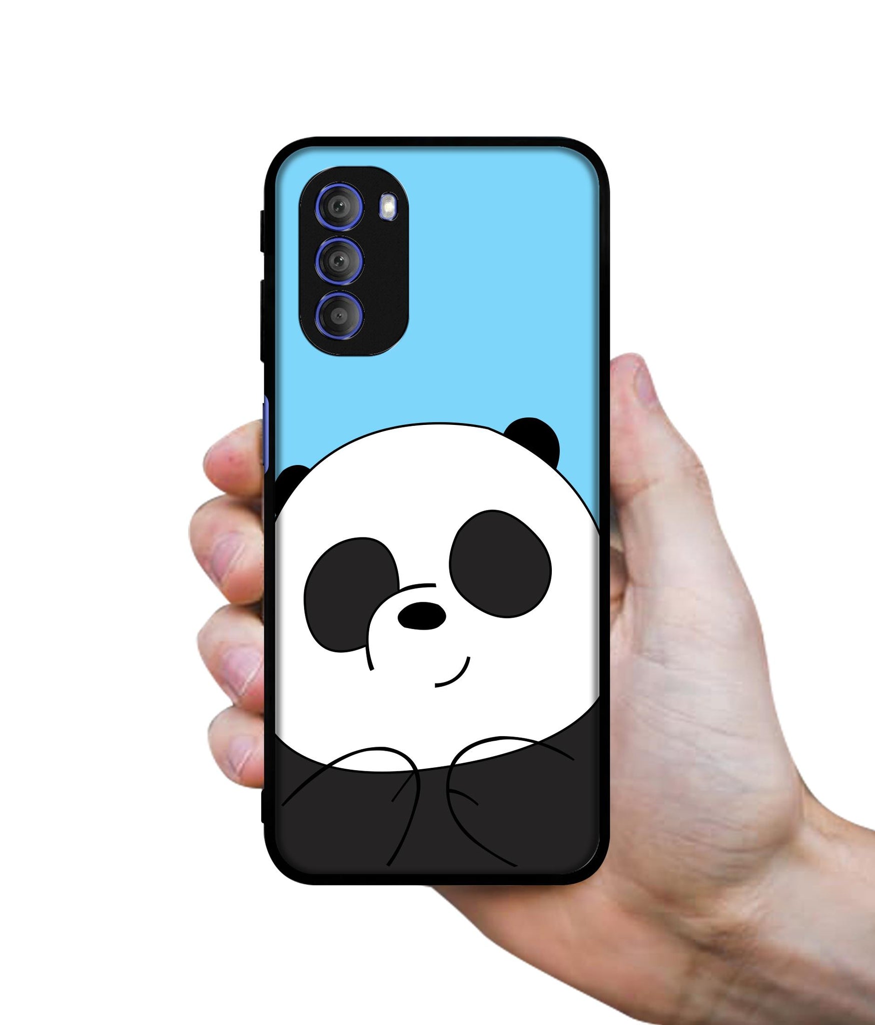 Cute Panda Designer 2D Printed Back Case Cover for Motorola Moto G51 5G
