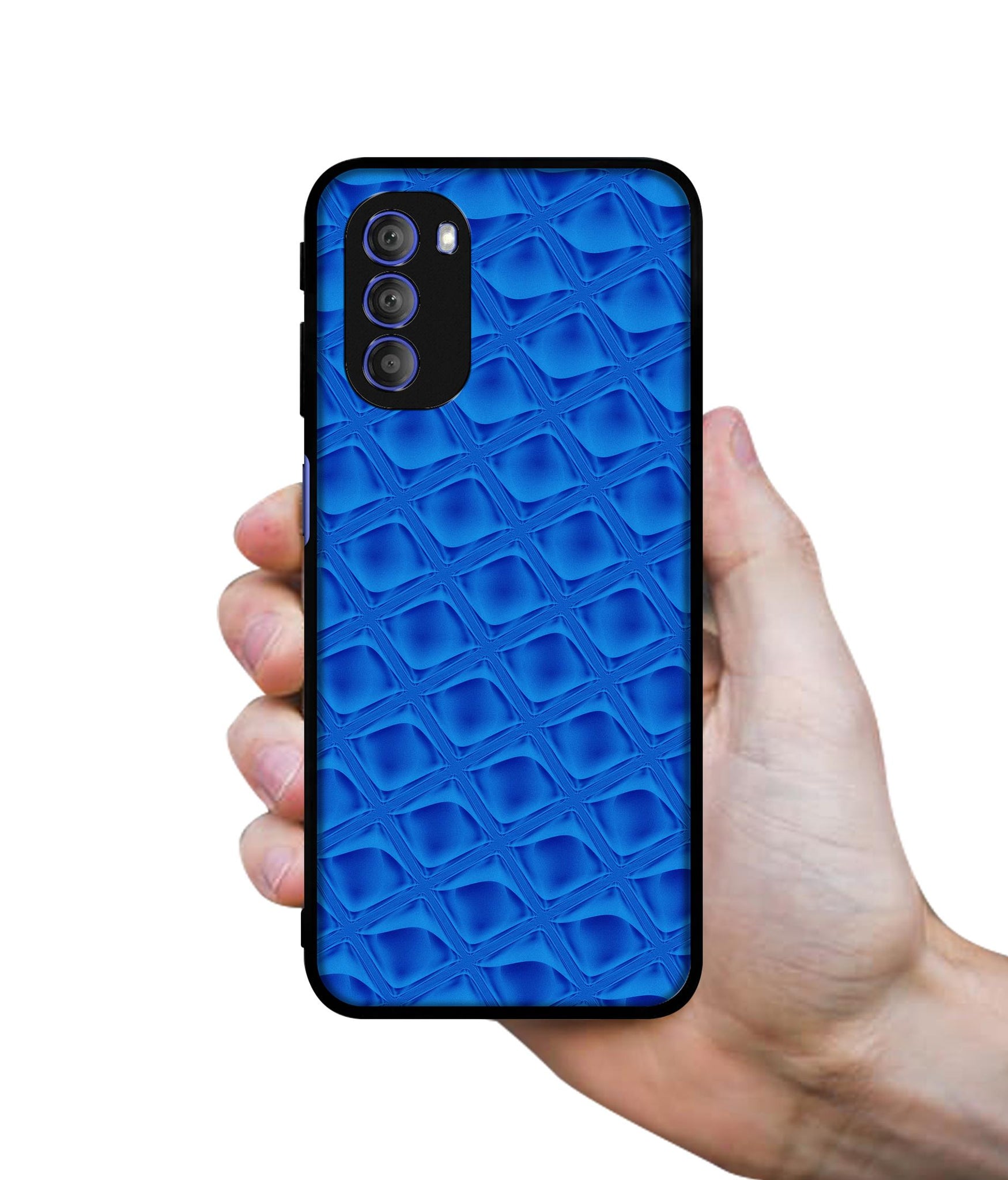 Blue Diamond Designer 2D Printed Back Case Cover for Motorola Moto G51 5G