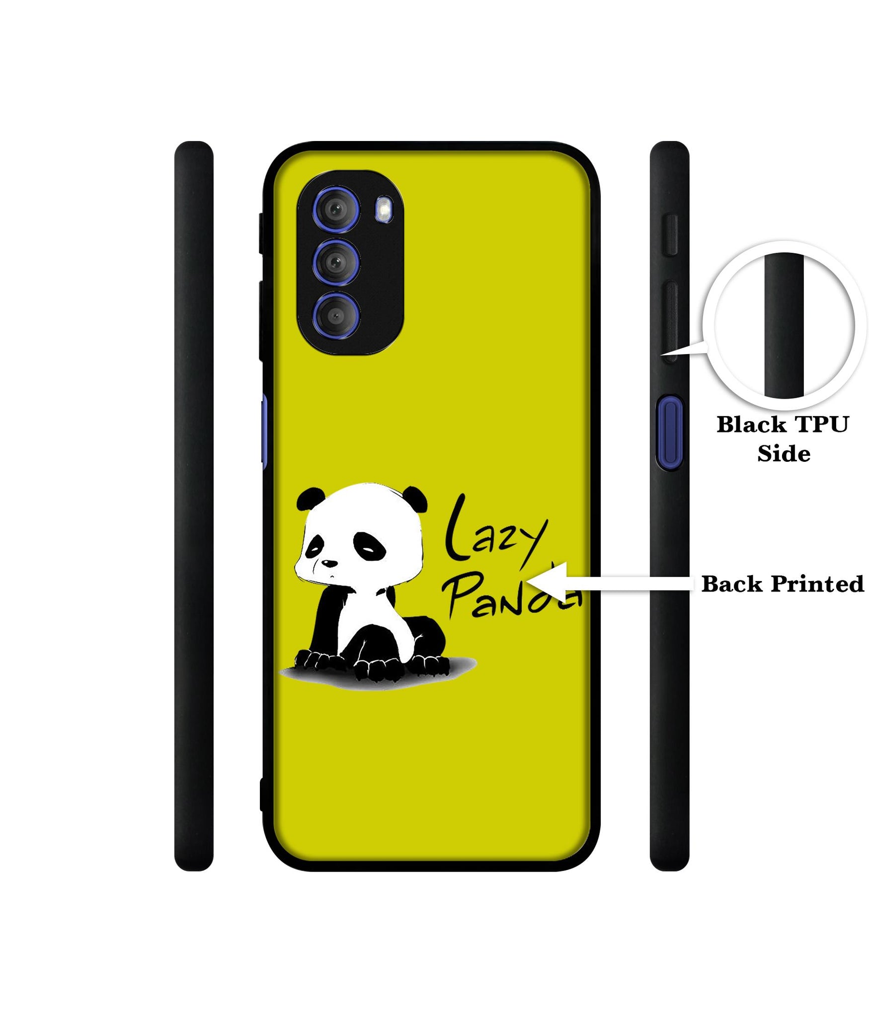 Lazy Panda Designer 2D Printed Back Case Cover for Motorola Moto G51 5G
