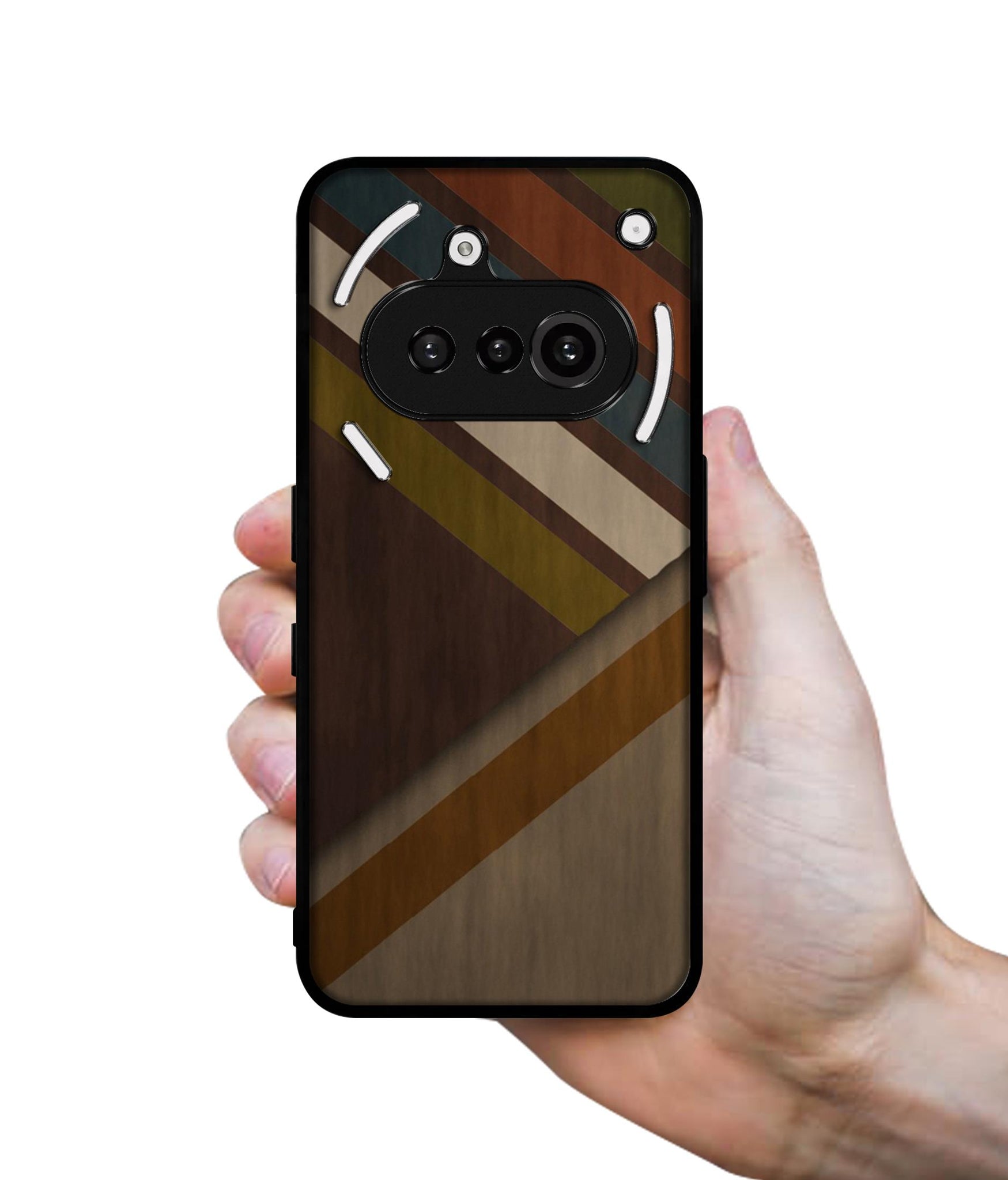 Colorful Wooden Pattern Designer 2D Printed Back Case Cover for Nothing Phone (3a) 5G