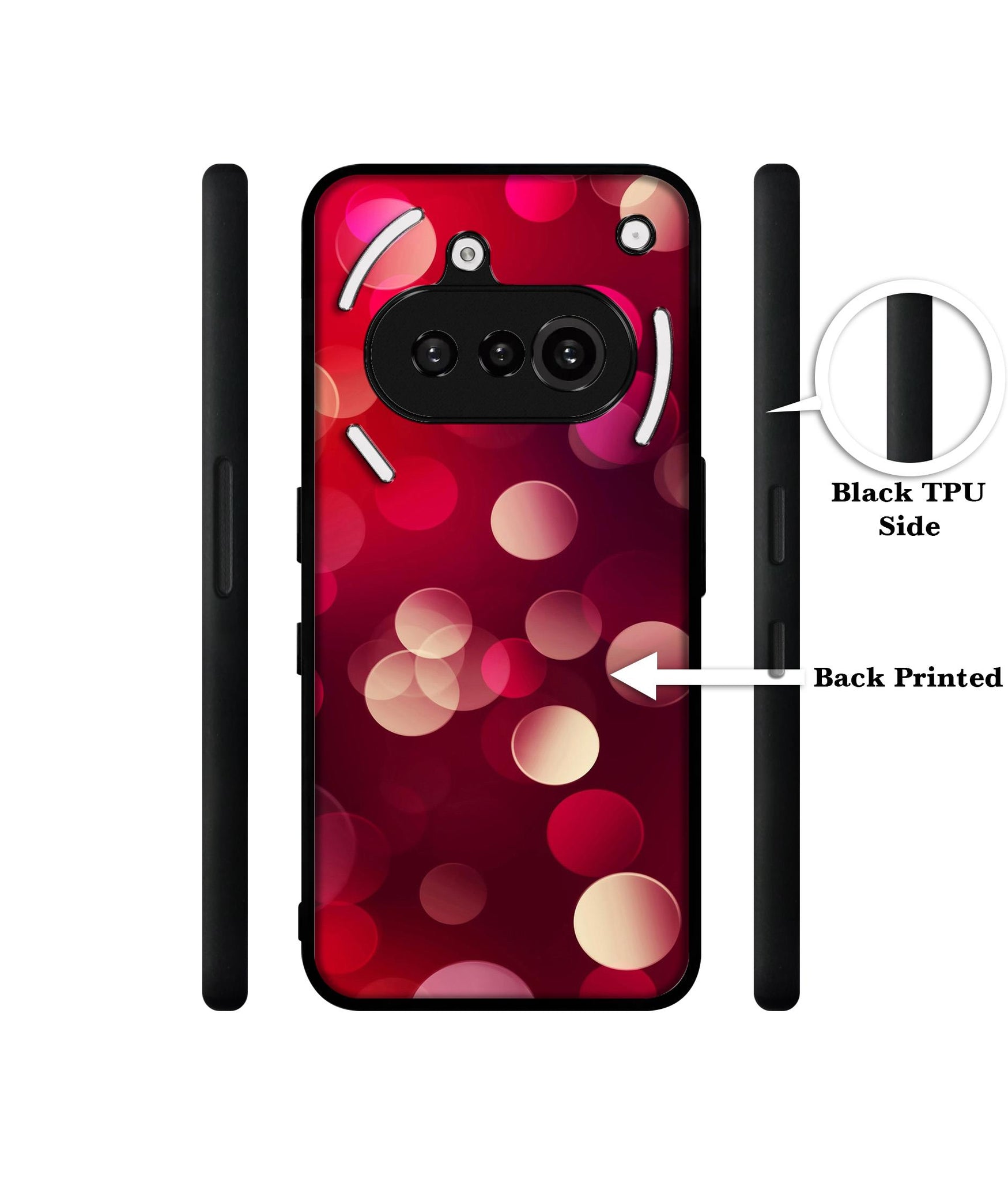 3D Circles Designer 2D Printed Back Case Cover for Nothing Phone (3a) 5G