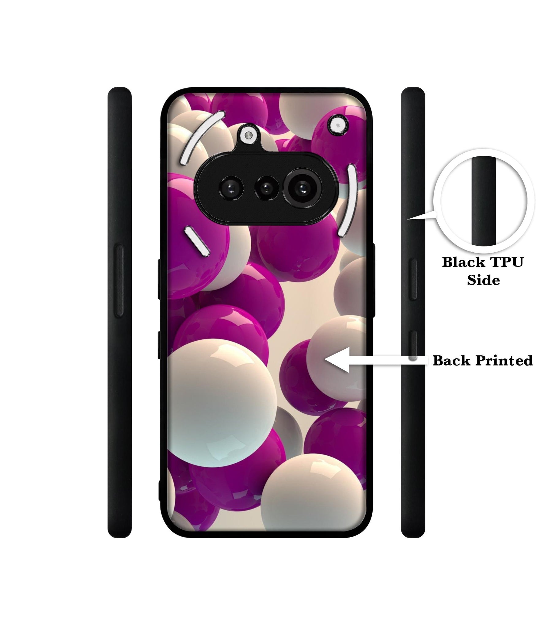 3D Balloons Designer 2D Printed Back Case Cover for Nothing Phone (3a) 5G