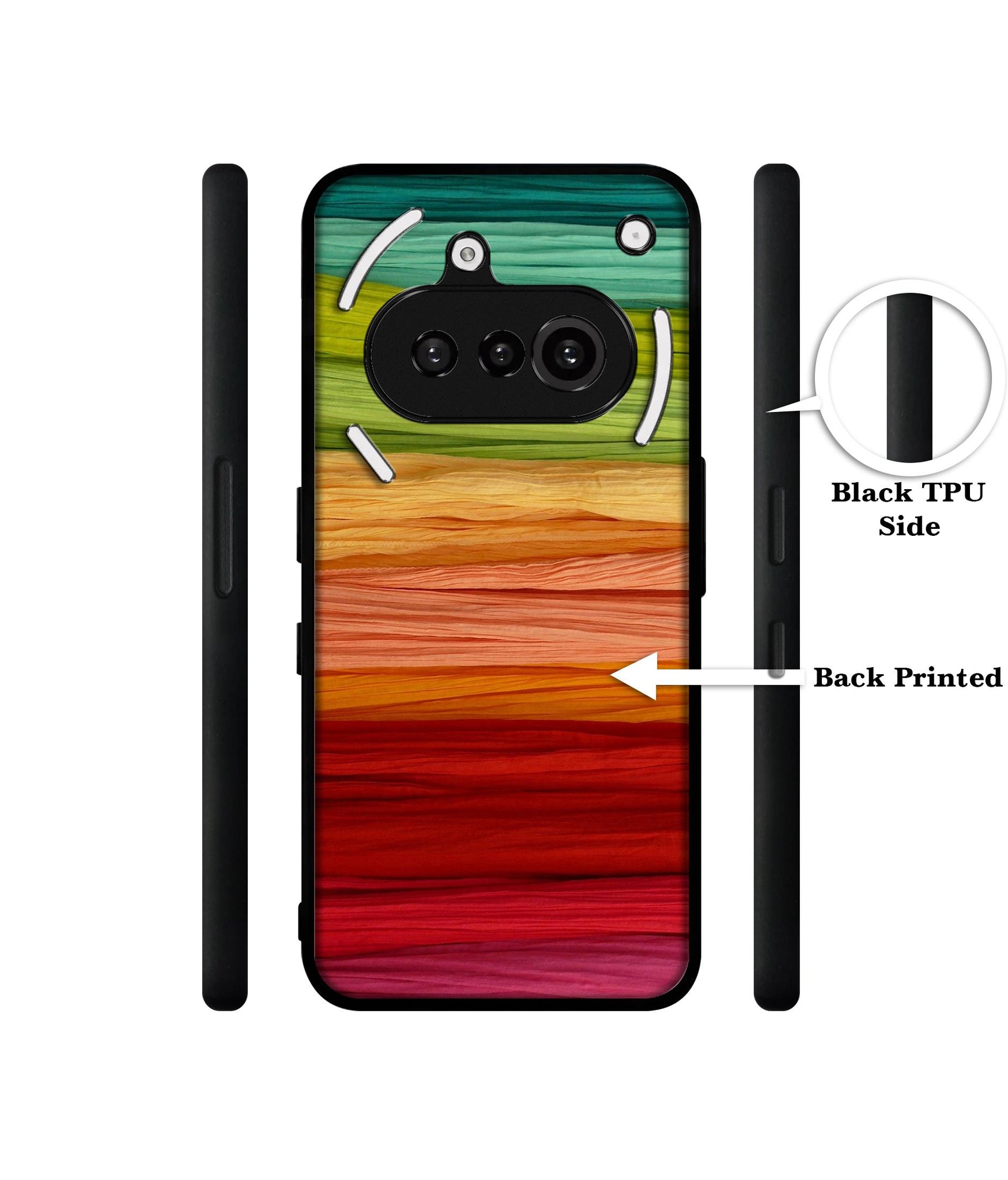 Colorful Thread Designer 2D Printed Back Case Cover for Nothing Phone (3a) 5G