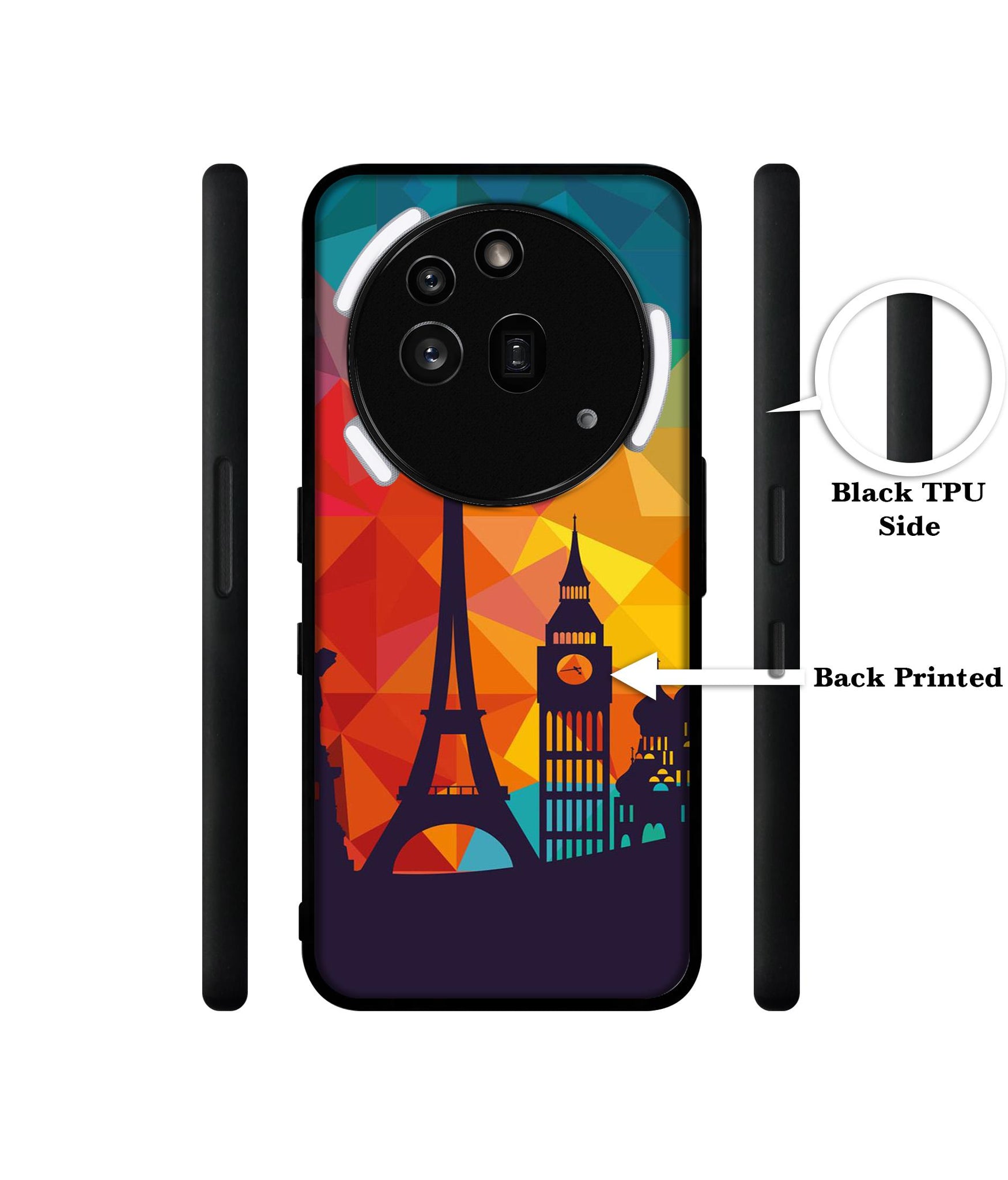 Colored Paris Designer 2D Printed Back Case Cover for Nothing Phone (3a) Pro 5G