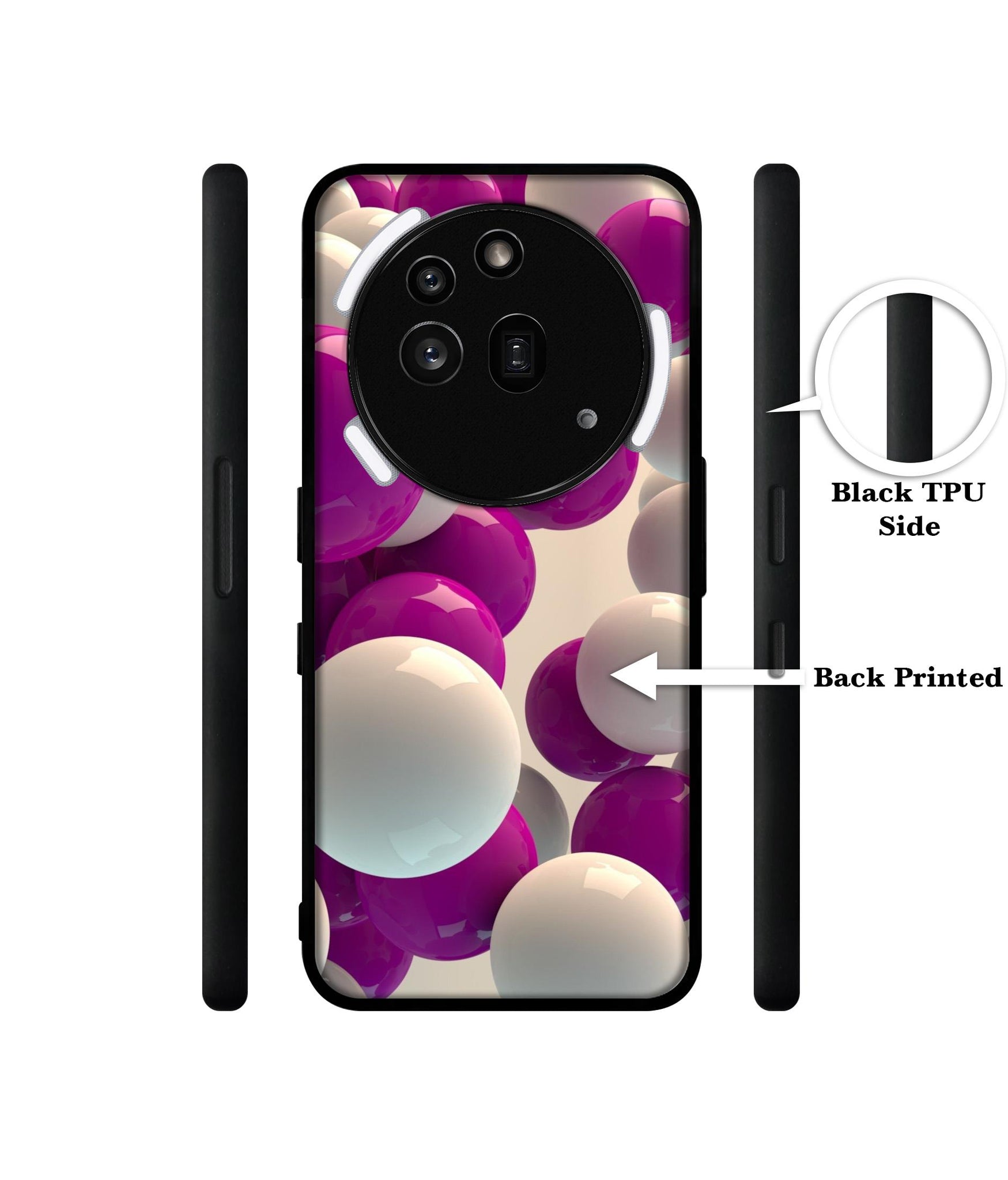 3D Balloons Designer 2D Printed Back Case Cover for Nothing Phone (3a) Pro 5G