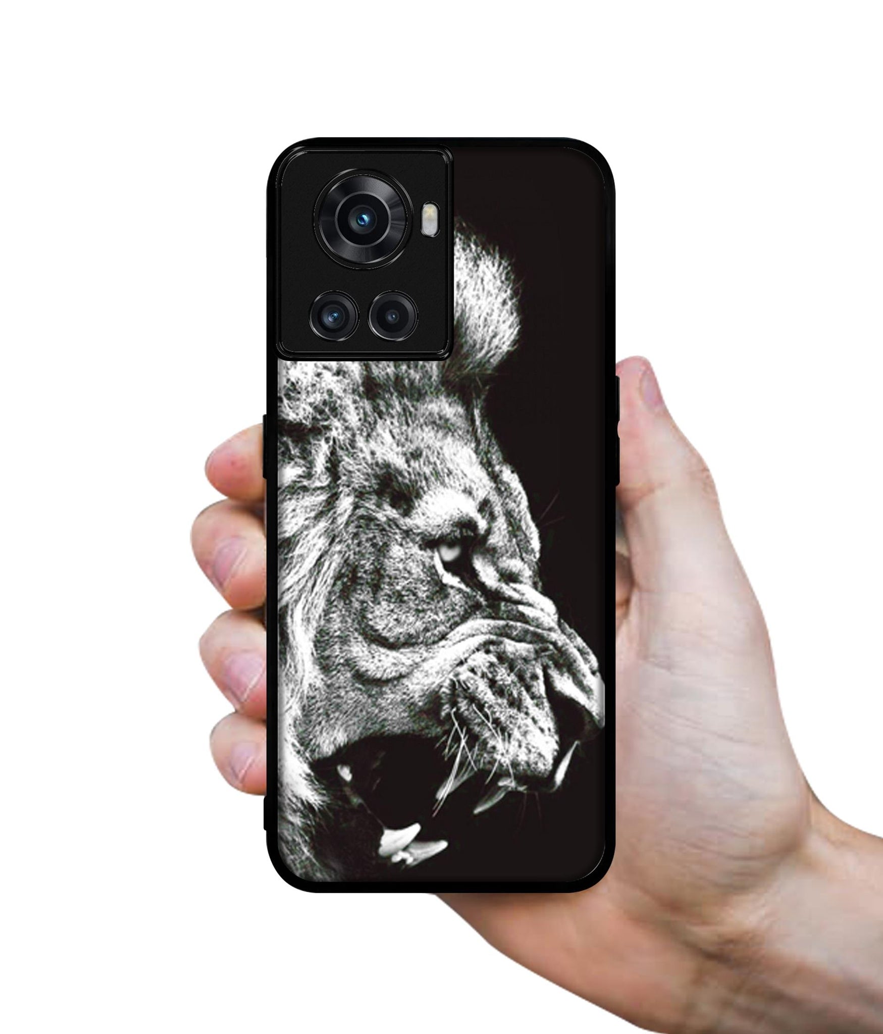 Angry Lion Designer 2D Printed Back Case Cover for OnePlus 10R 5G