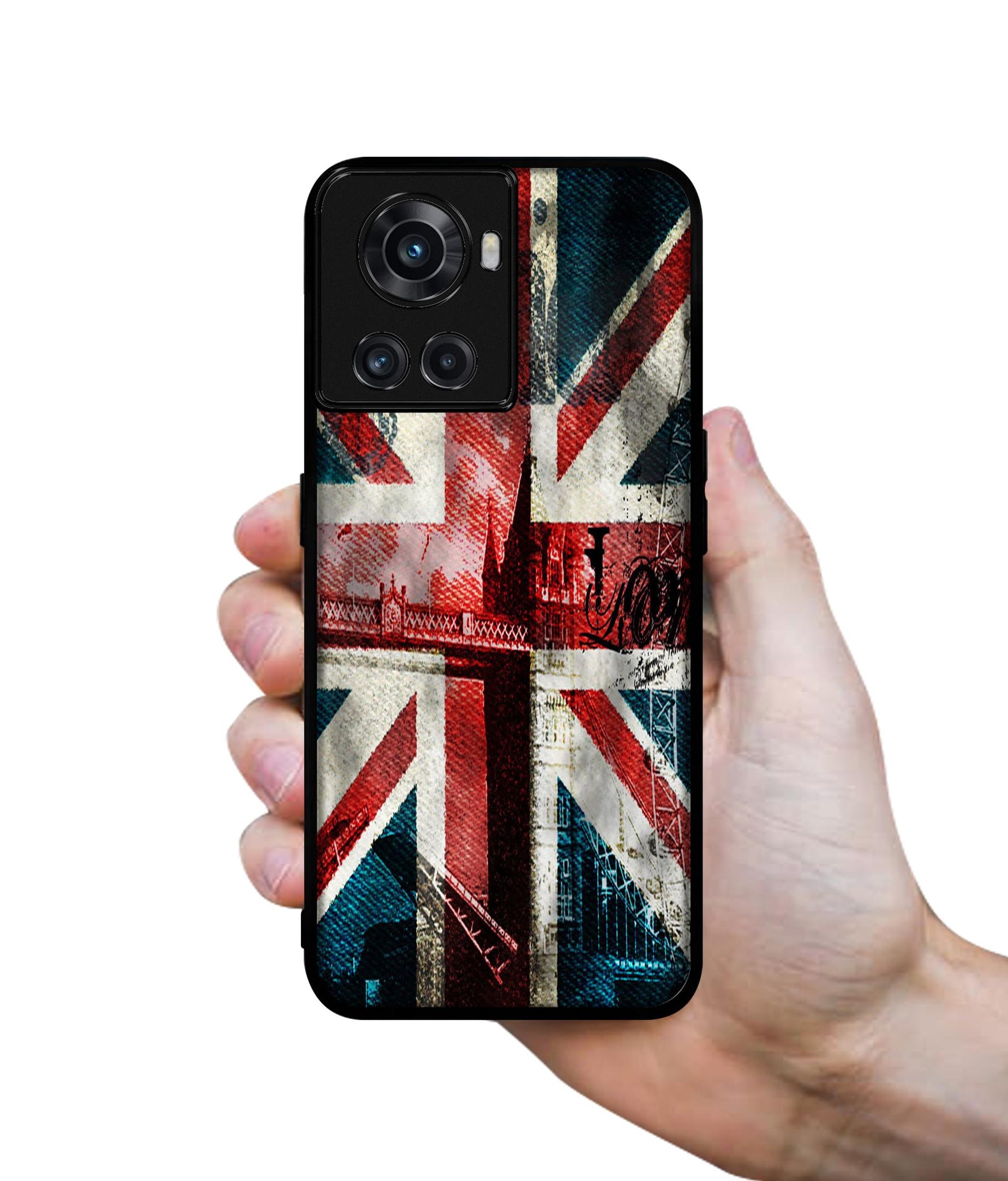 London Flag wallpaper Designer 2D Printed Back Case Cover for OnePlus 10R 5G