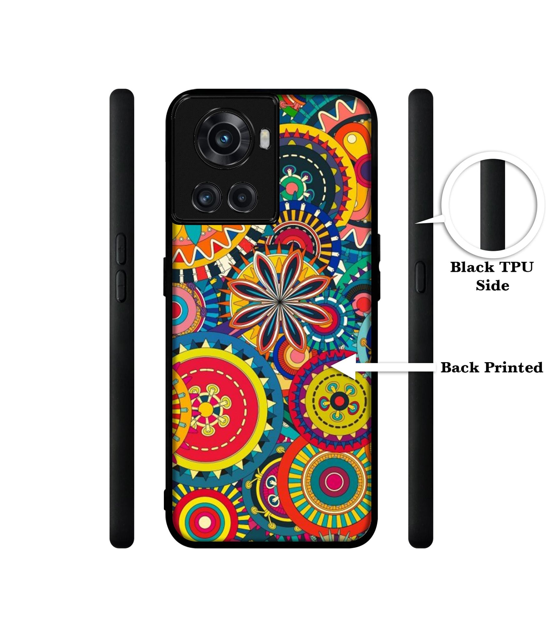 Ring Pattern Print Designer 2D Printed Back Case Cover for OnePlus 10R 5G