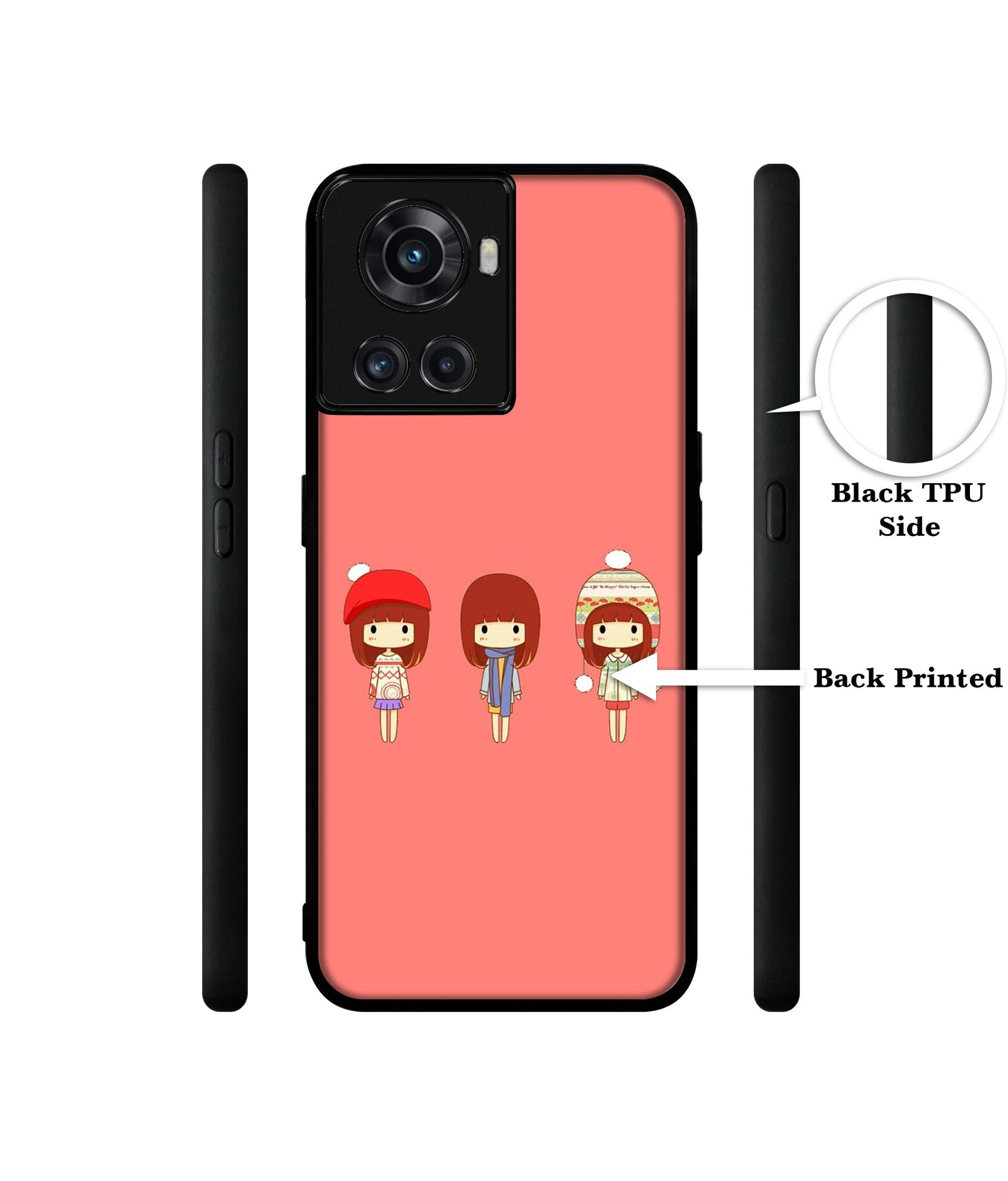 Cute Girls Designer 2D Printed Back Case Cover for OnePlus 10R 5G