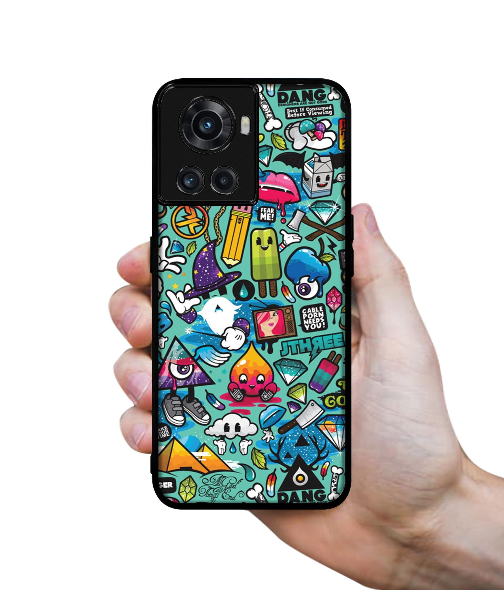 Crazy Designer 2D Printed Back Case Cover for OnePlus 10R 5G
