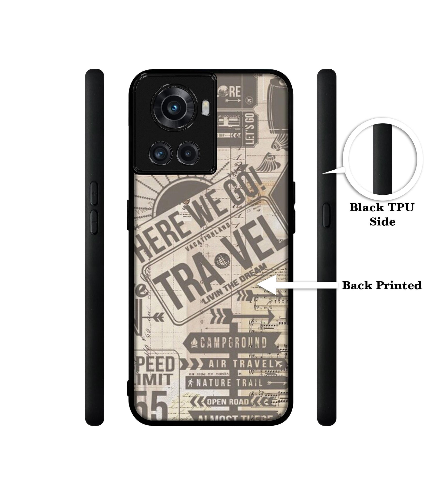 Travel Designer 2D Printed Back Case Cover for OnePlus 10R 5G