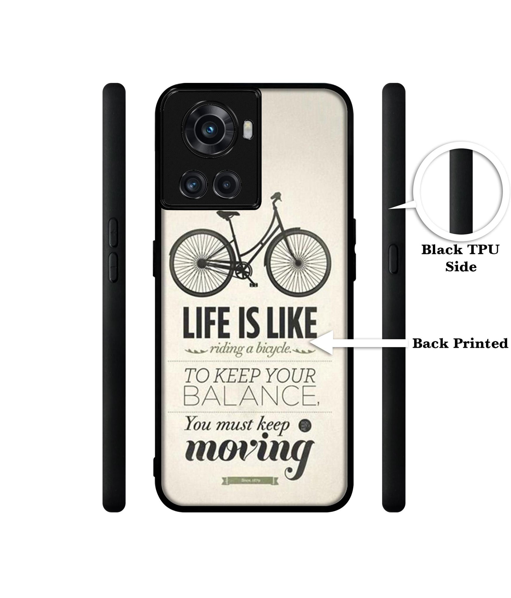 Life is Like Moving Designer 2D Printed Back Case Cover for OnePlus 10R 5G