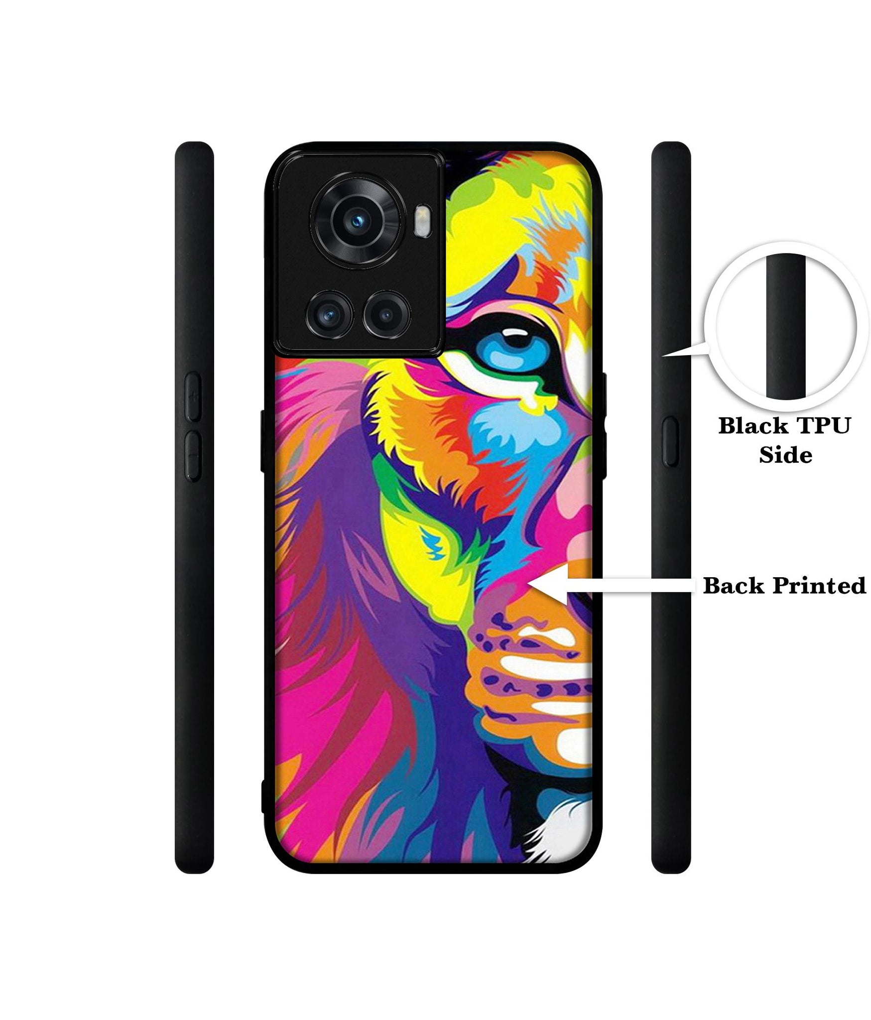 Lion Designer 2D Printed Back Case Cover for OnePlus 10R 5G