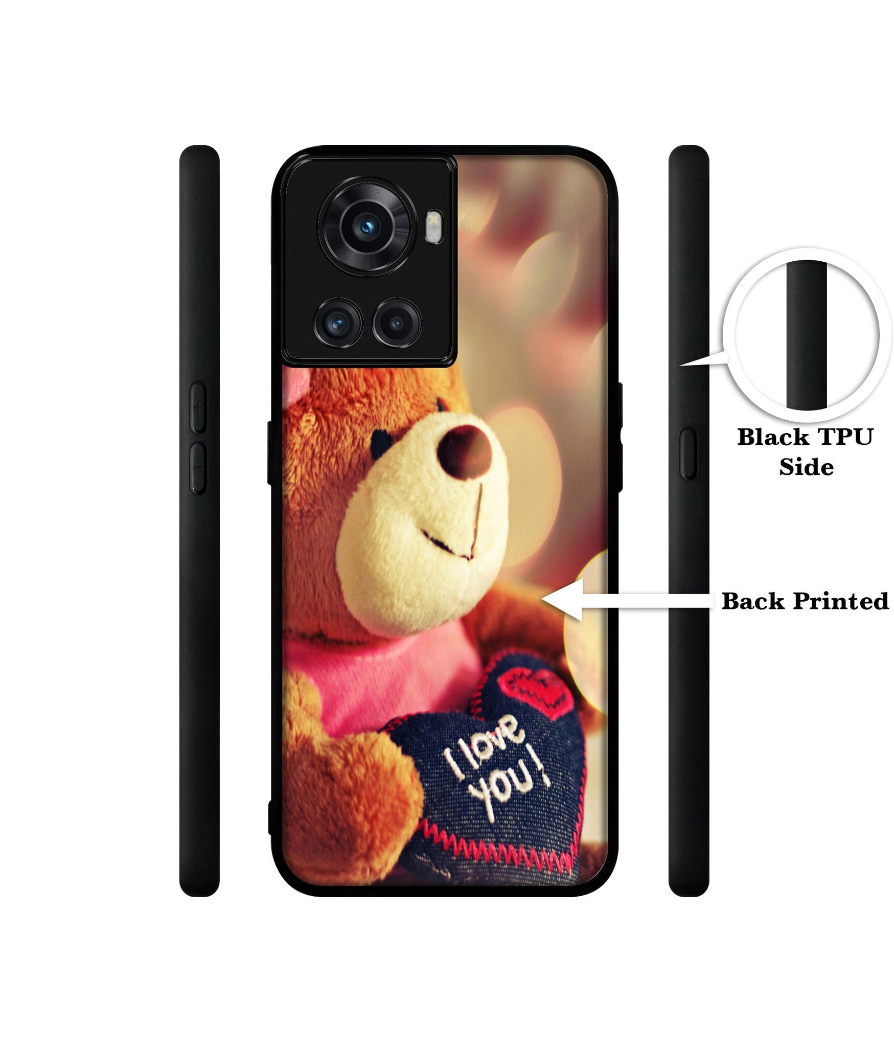 Teddy Bear Designer 2D Printed Back Case Cover for OnePlus 10R 5G
