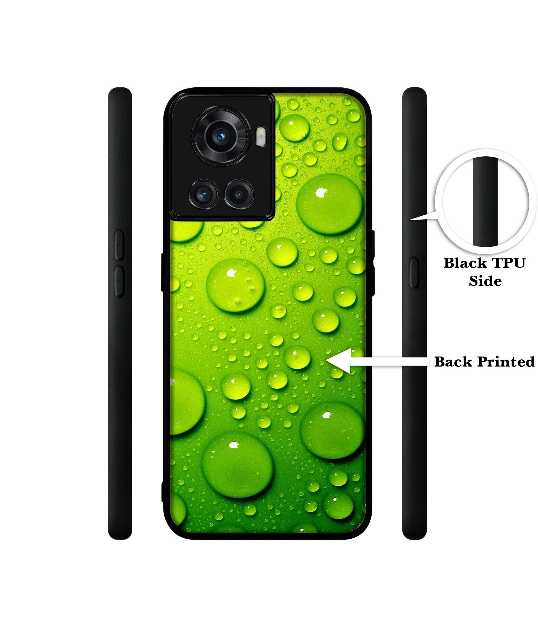 Green Bubbles Designer 2D Printed Back Case Cover for OnePlus 10R 5G