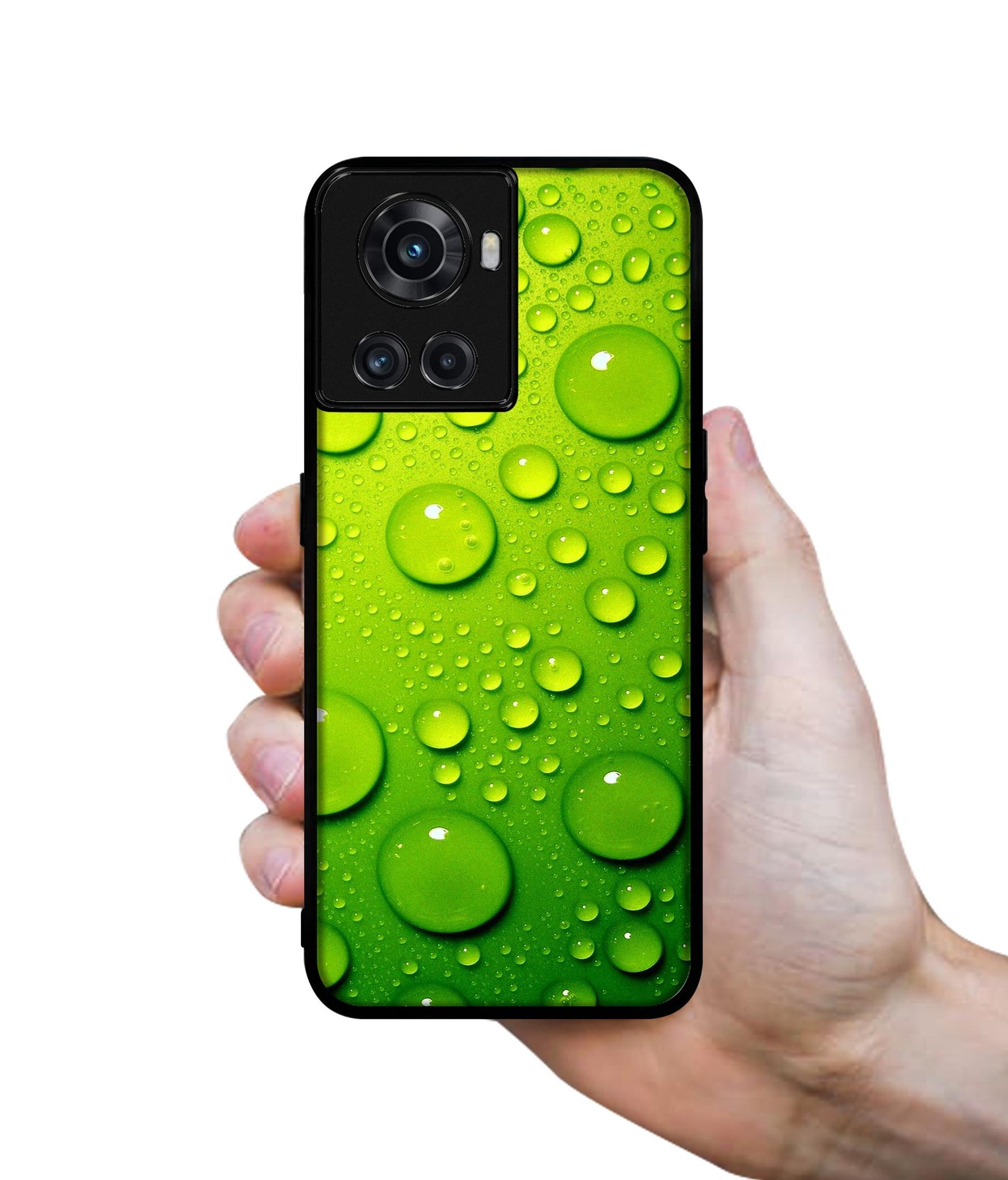 Green Bubbles Designer 2D Printed Back Case Cover for OnePlus 10R 5G