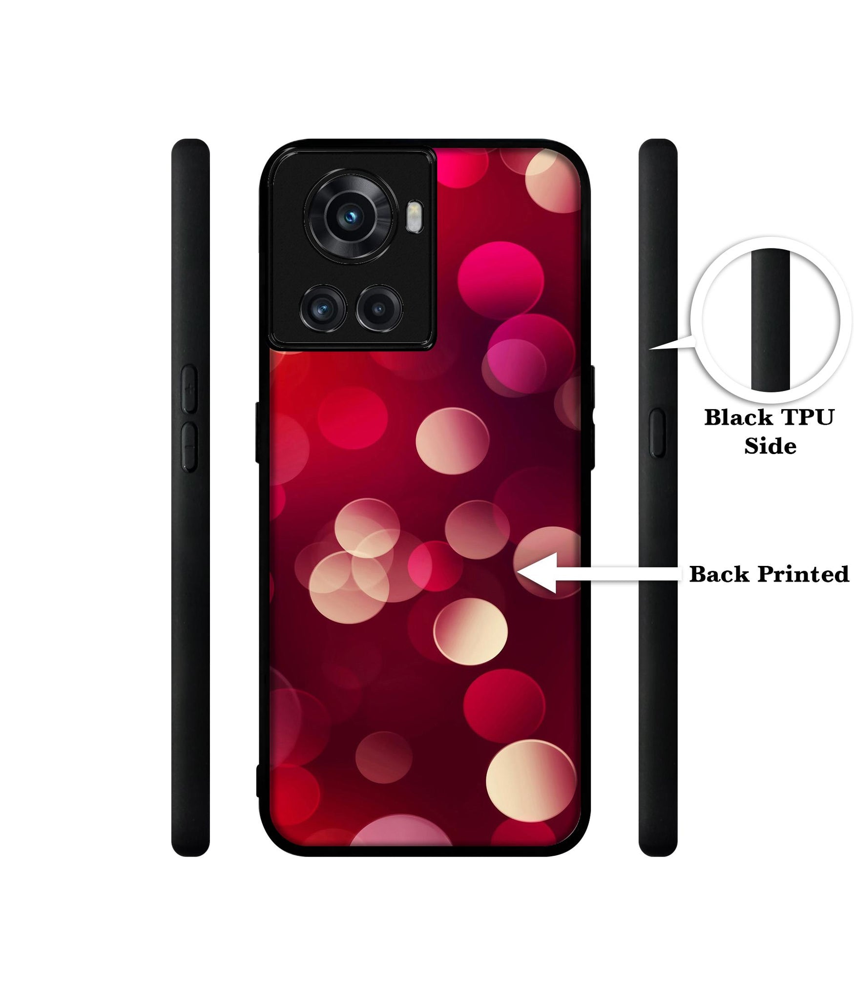 3D Circles Designer 2D Printed Back Case Cover for OnePlus 10R 5G