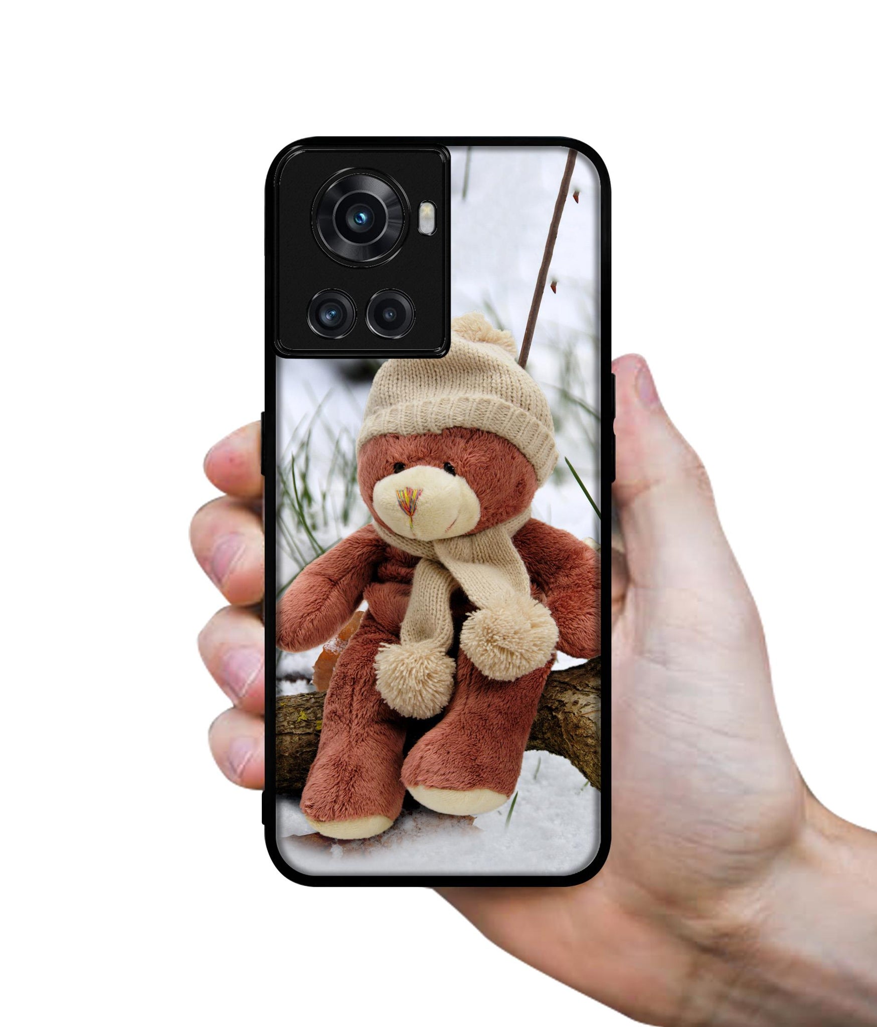 Woolen Bear Designer 2D Printed Back Case Cover for OnePlus 10R 5G