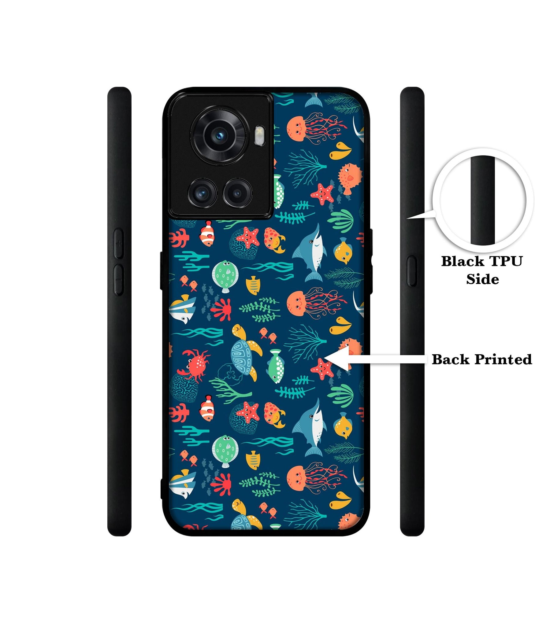 Aquarium Texture Designer 2D Printed Back Case Cover for OnePlus 10R 5G