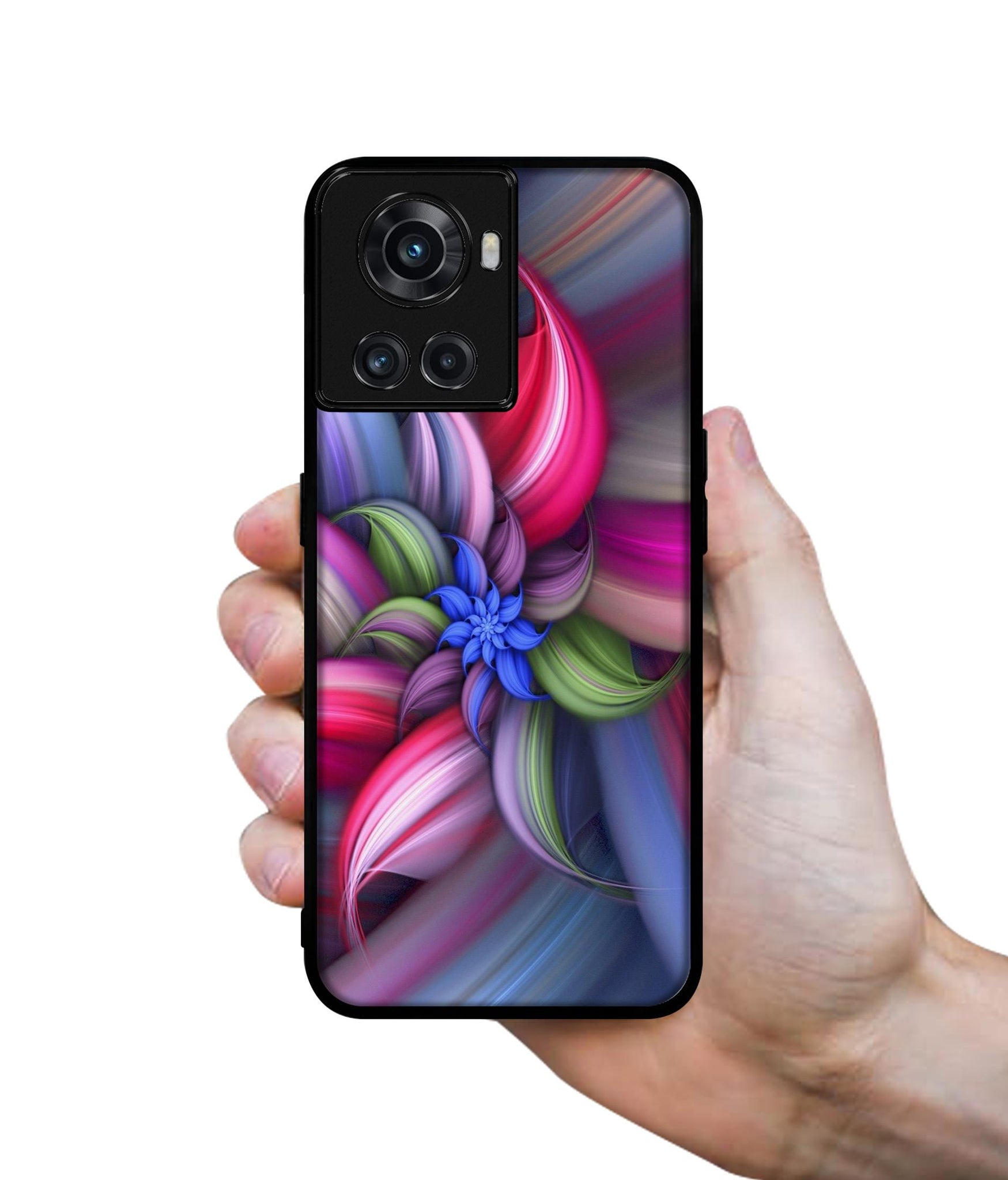 Colorful Flower Designer 2D Printed Back Case Cover for OnePlus 10R 5G