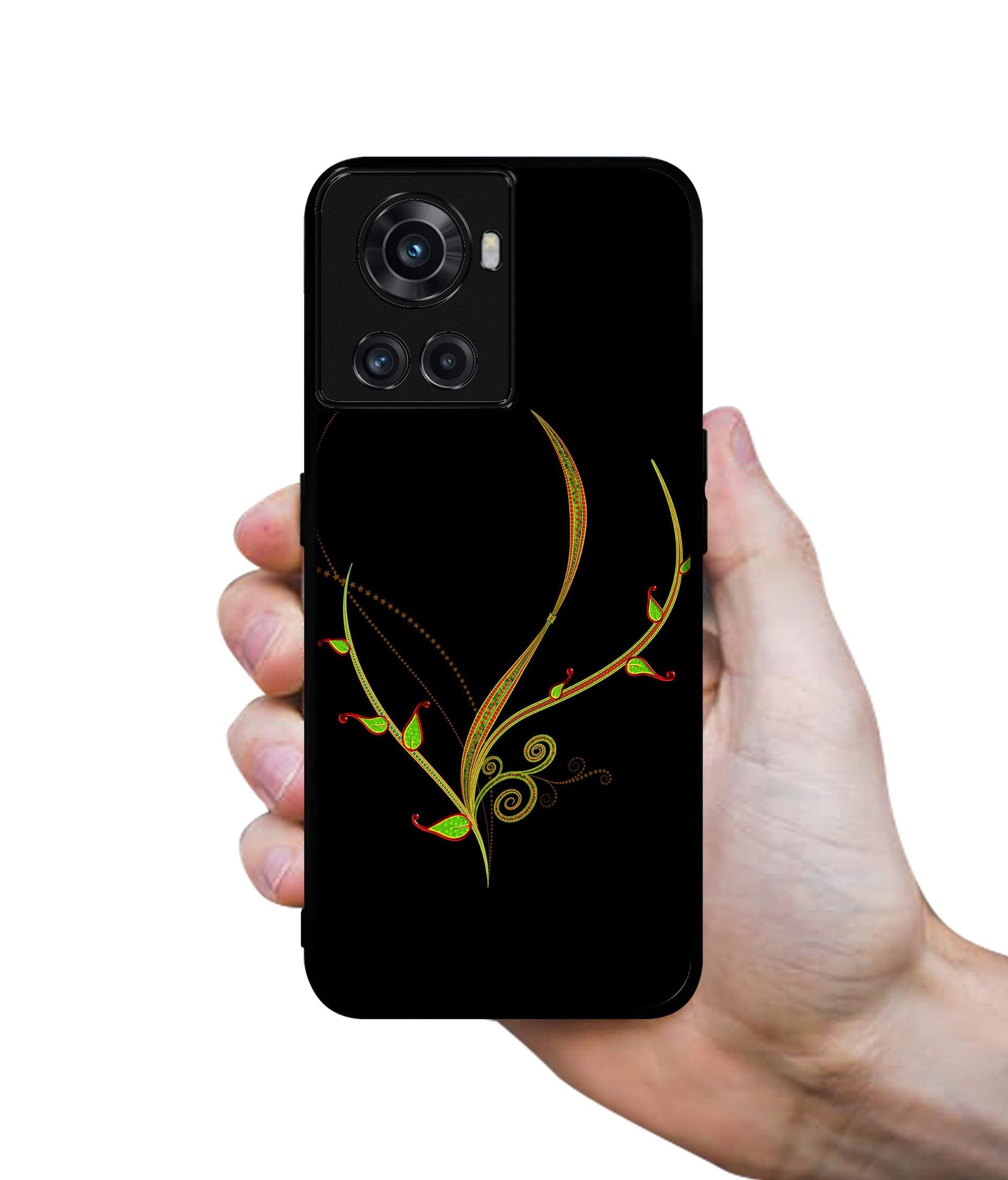 Yellow Pattern Designer 2D Printed Back Case Cover for OnePlus 10R 5G