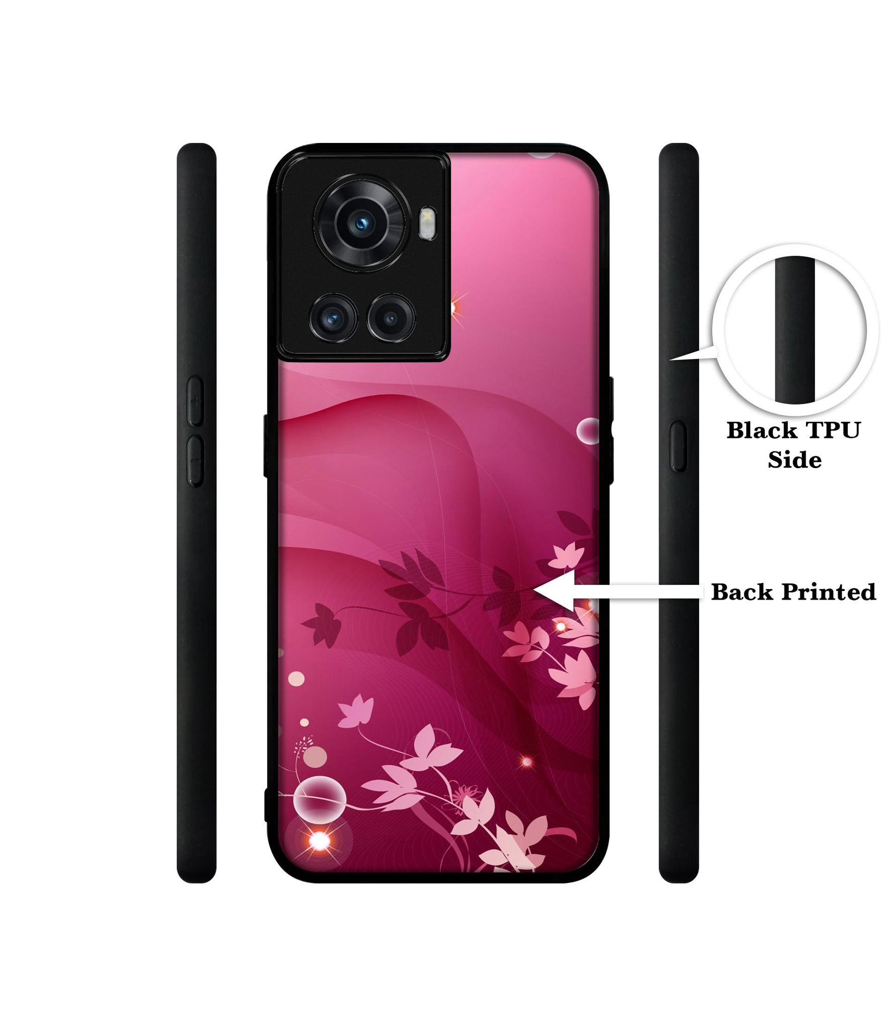 Pink Abstract Designer 2D Printed Back Case Cover for OnePlus 10R 5G