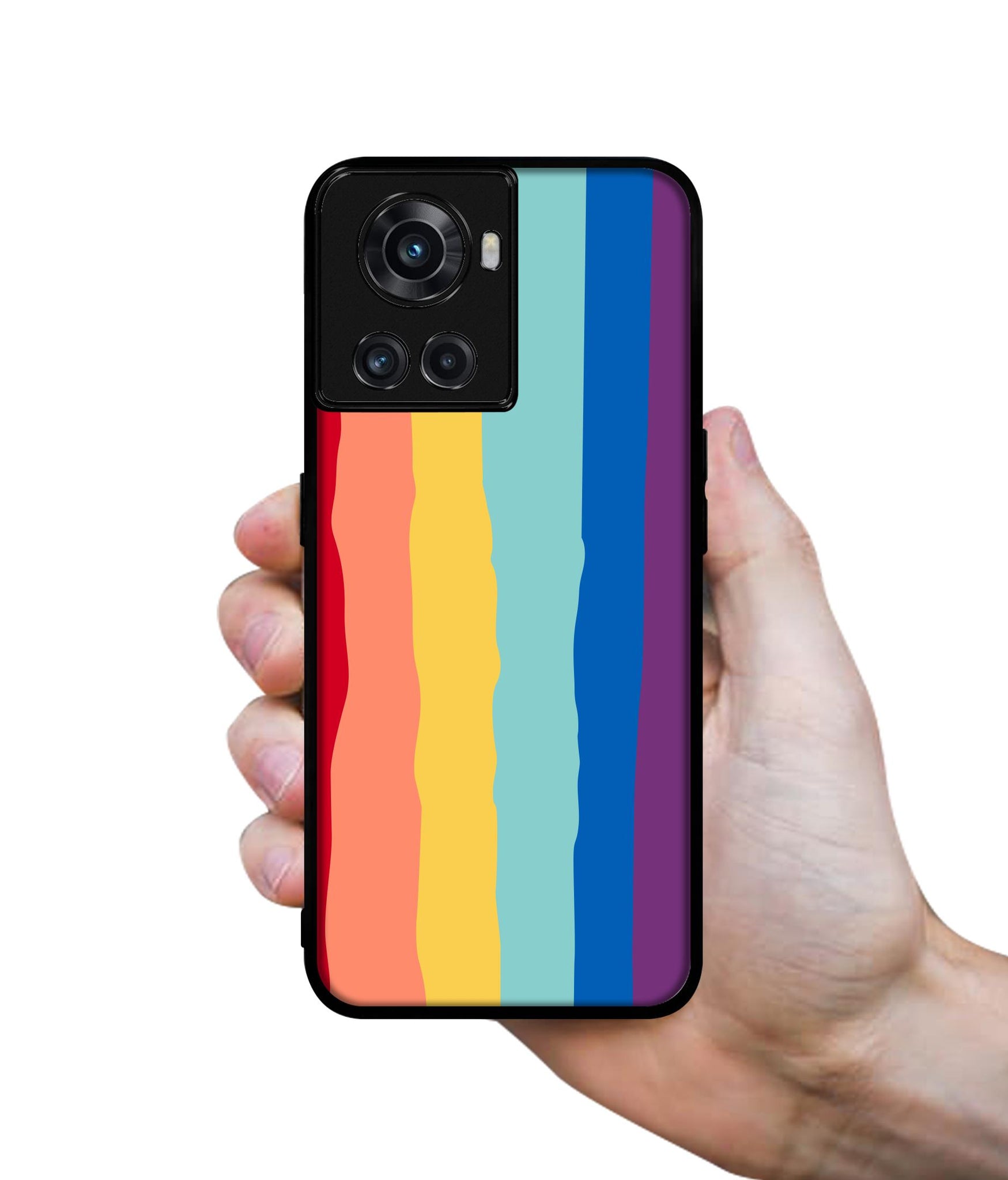 Rainbow Designer 2D Printed Back Case Cover for OnePlus 10R 5G