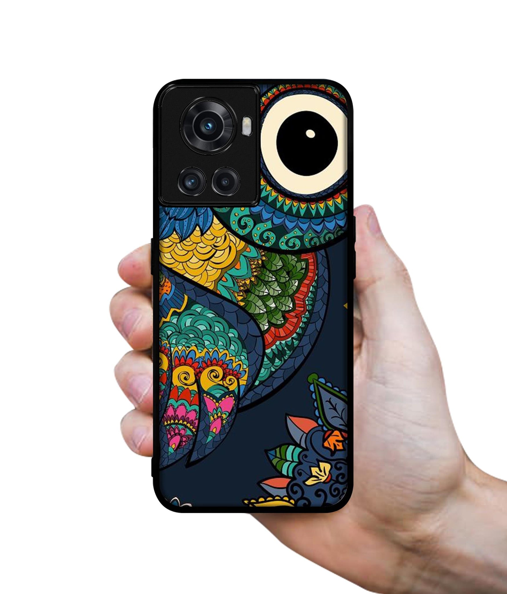 Owl Illustration Designer 2D Printed Back Case Cover for OnePlus 10R 5G