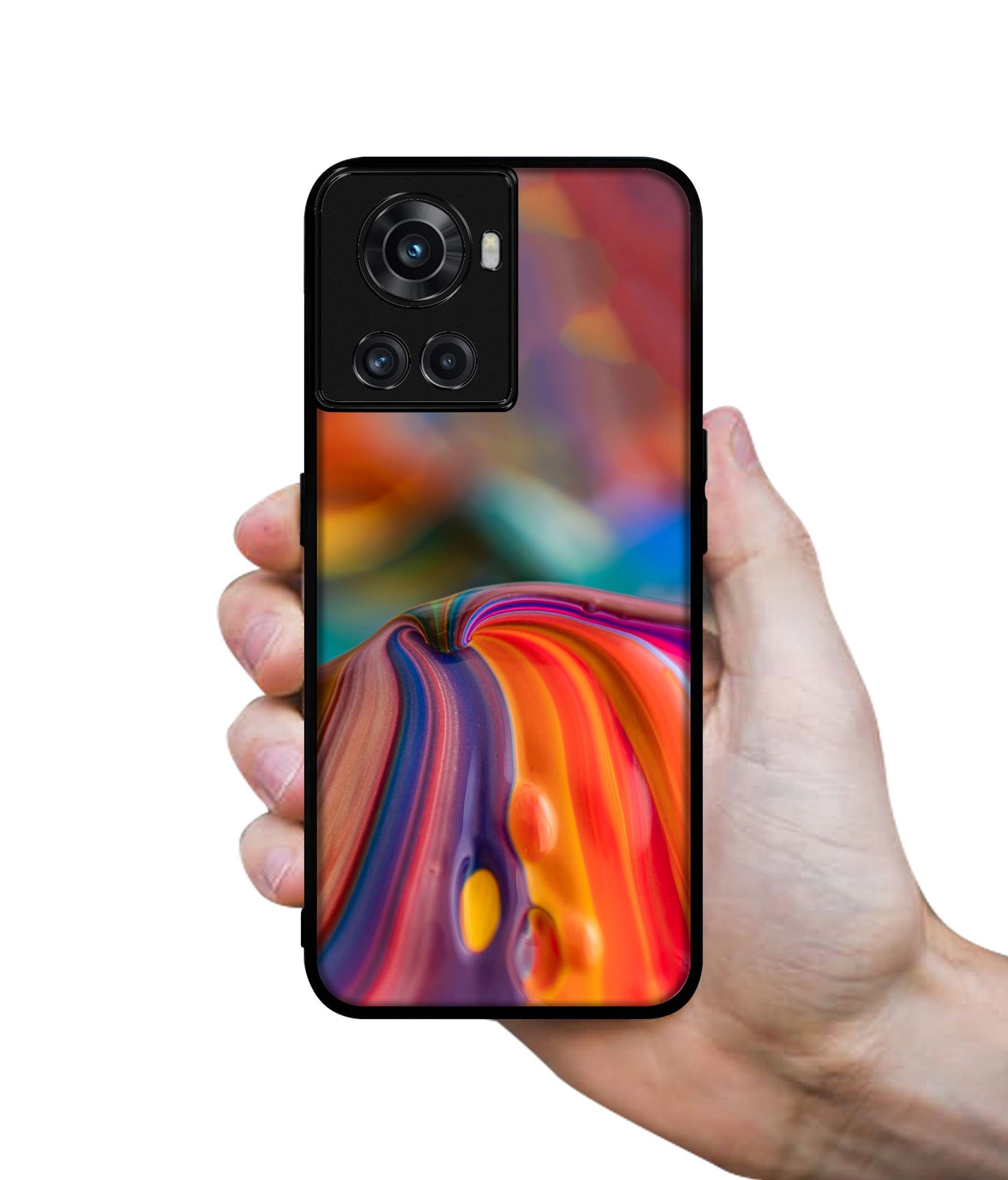 Rainbow Colors Designer 2D Printed Back Case Cover for OnePlus 10R 5G