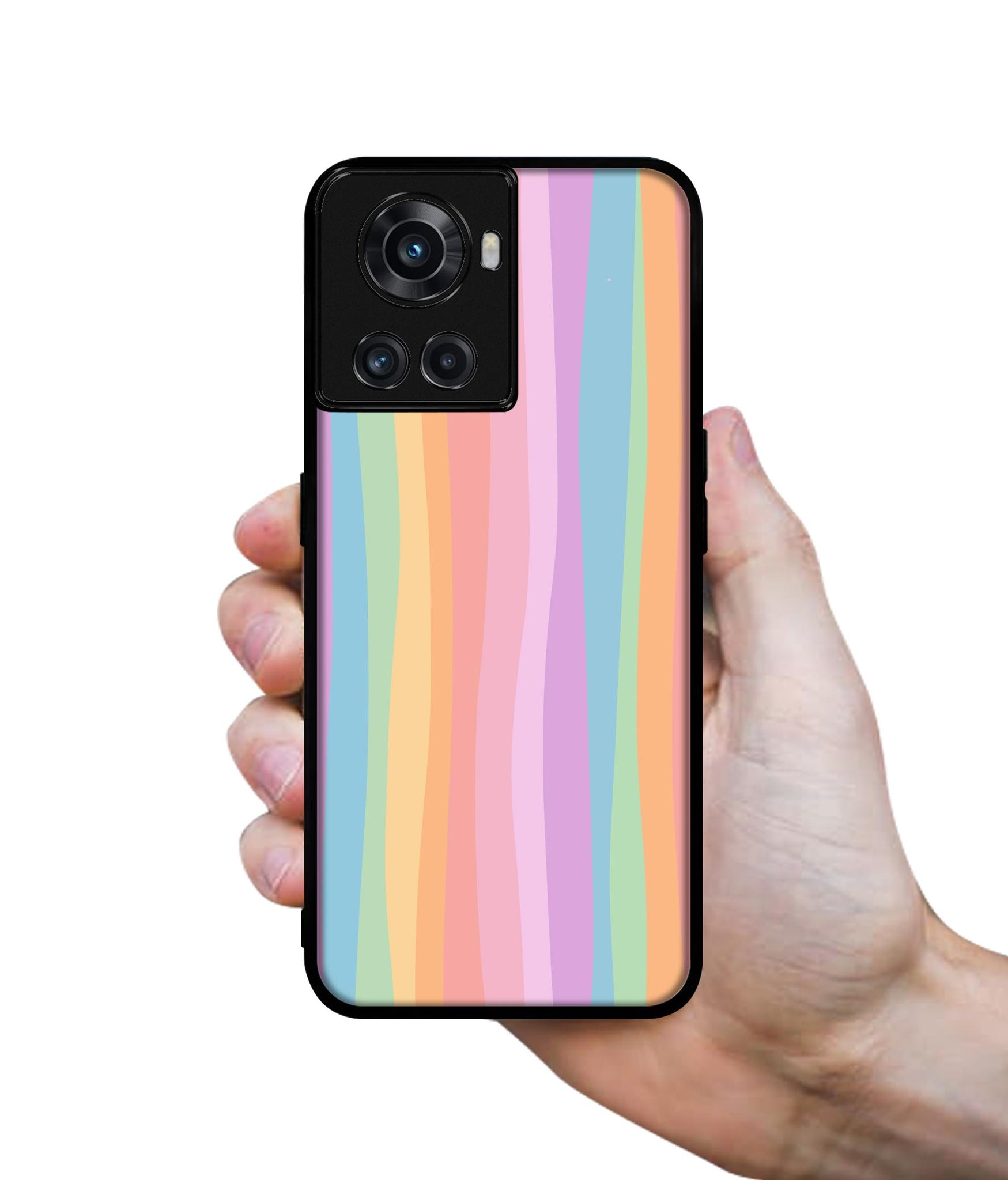 Cool Rainbow Designer 2D Printed Back Case Cover for OnePlus 10R 5G