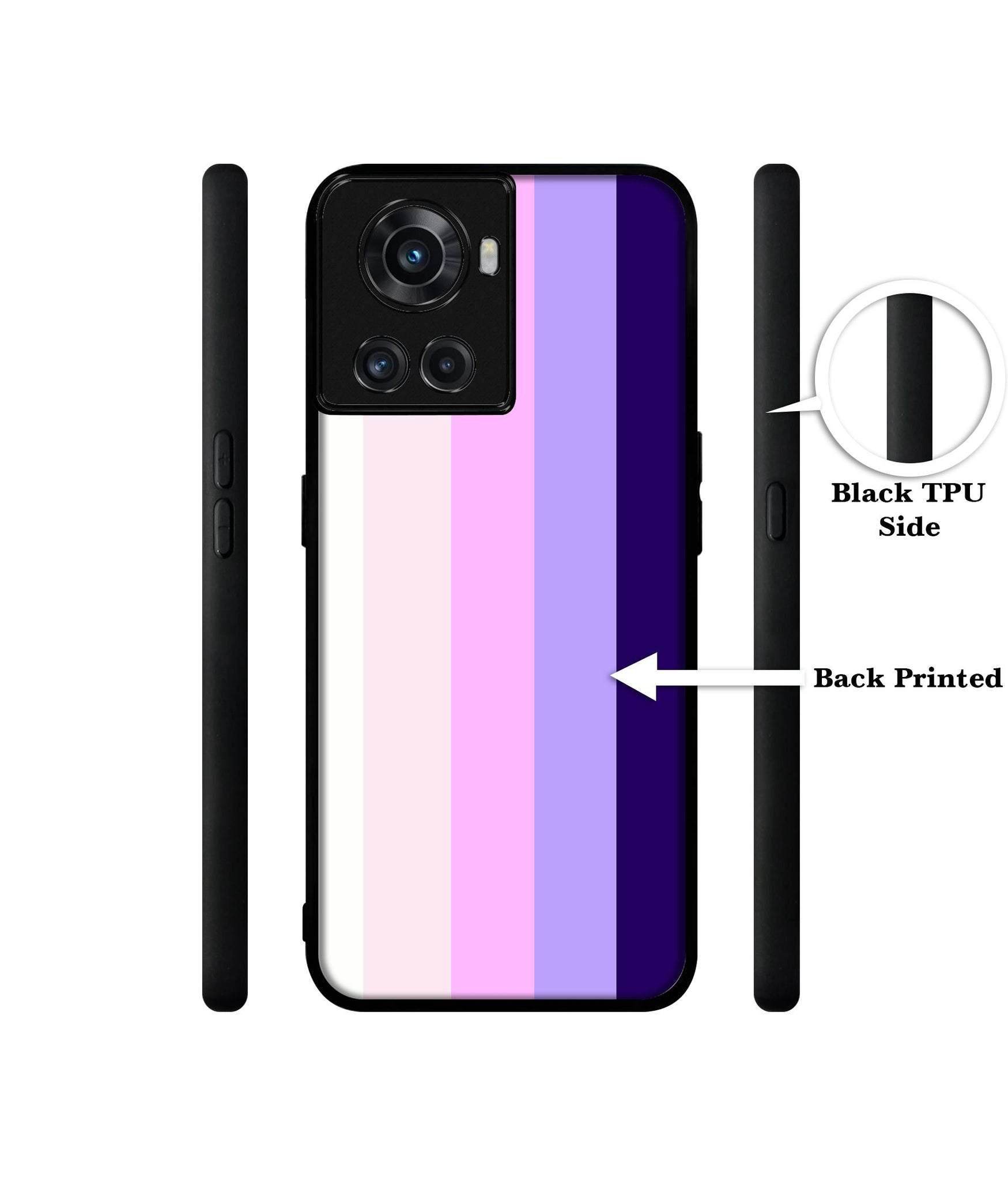 Pink and Purple Lines Designer 2D Printed Back Case Cover for OnePlus 10R 5G