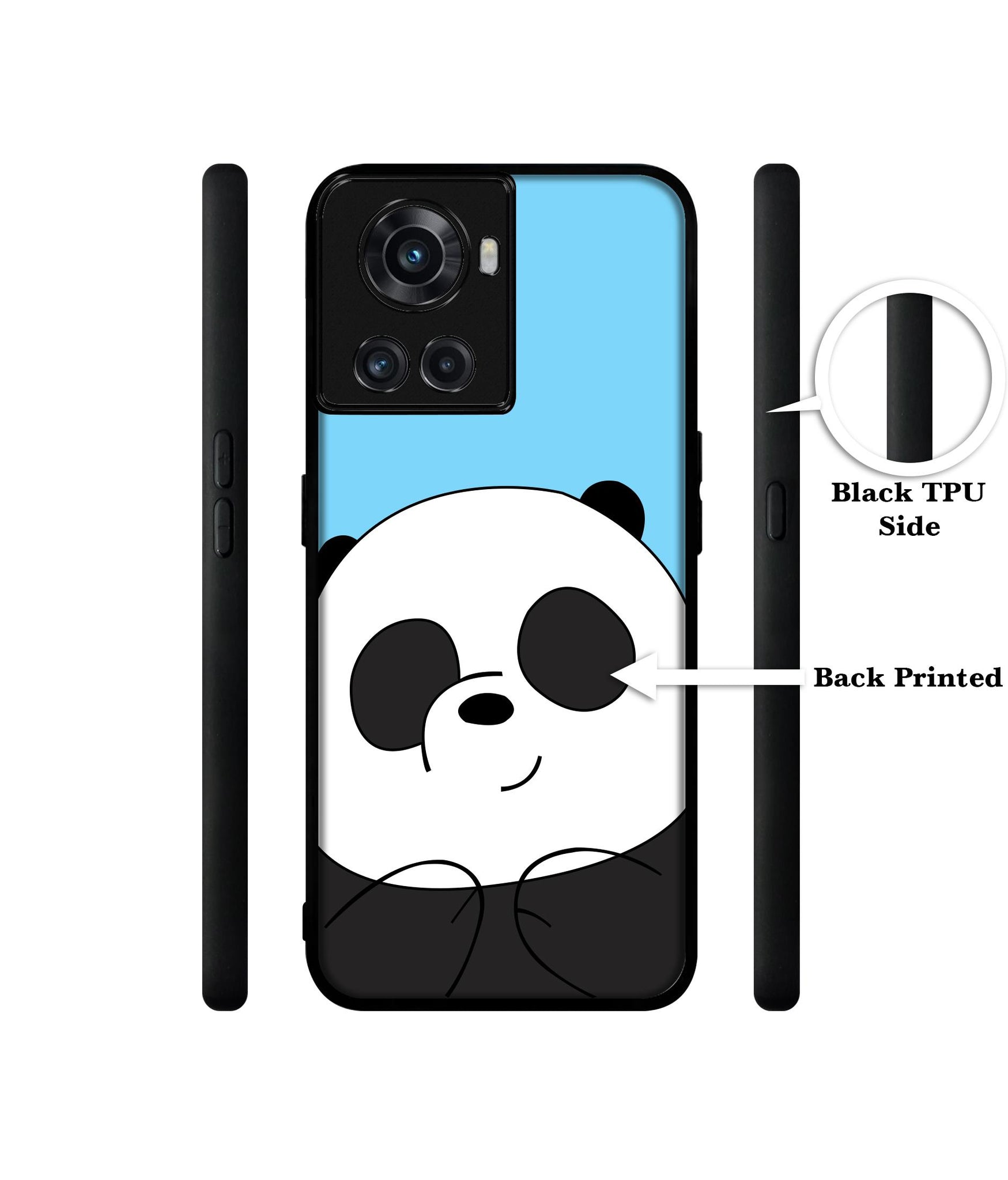 Cute Panda Designer 2D Printed Back Case Cover for OnePlus 10R 5G