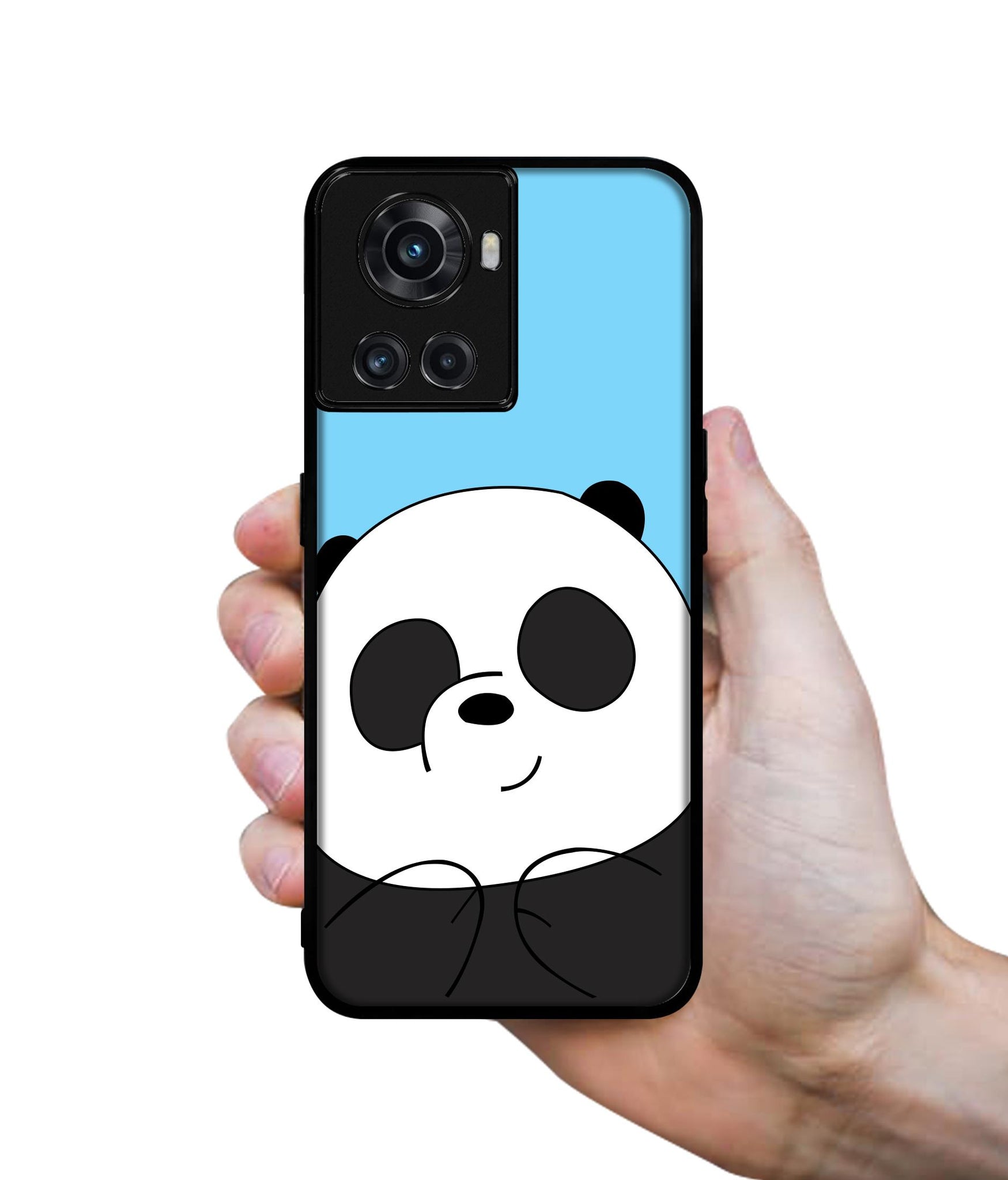 Cute Panda Designer 2D Printed Back Case Cover for OnePlus 10R 5G