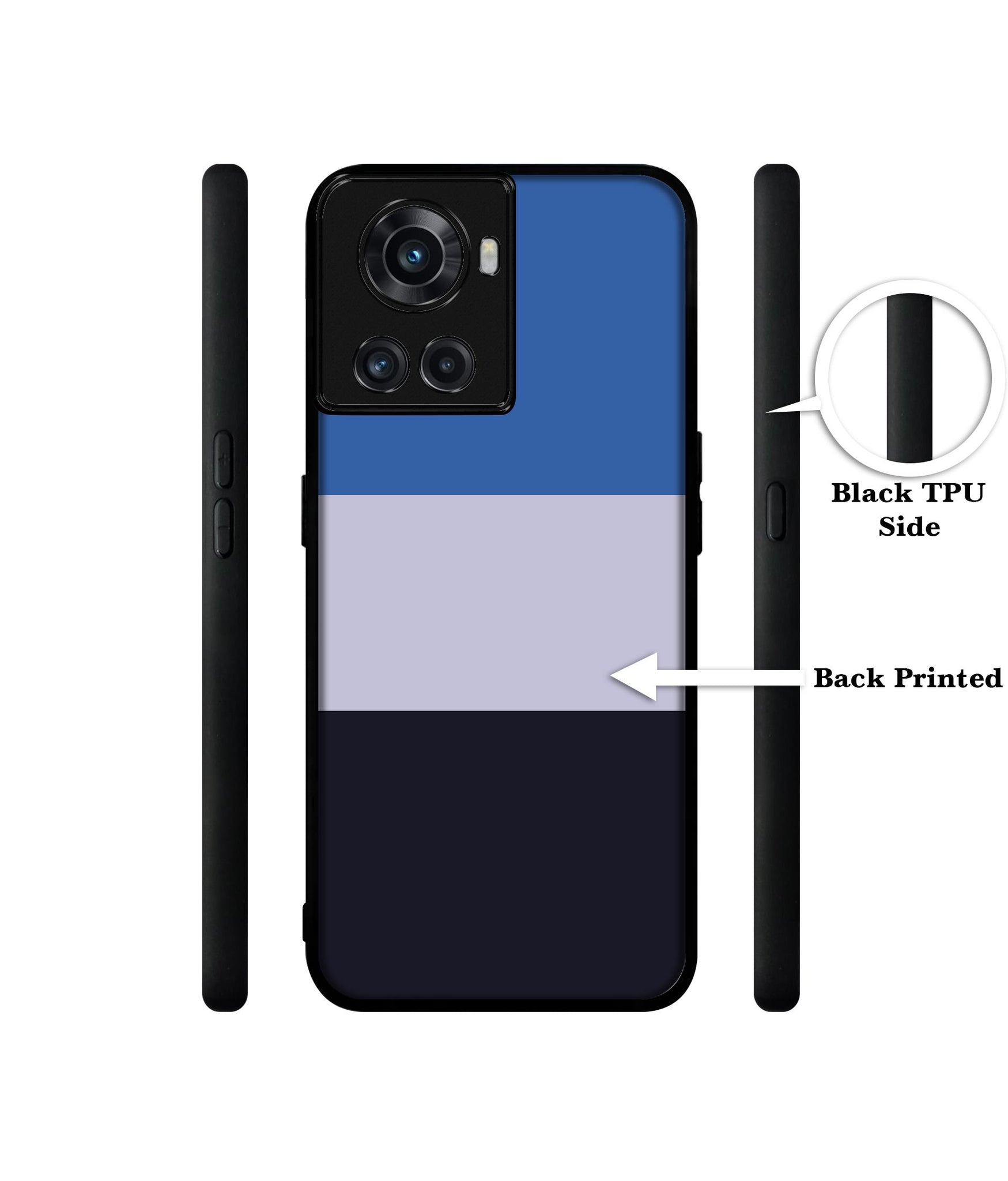 Three Color Stripes Designer 2D Printed Back Case Cover for OnePlus 10R 5G