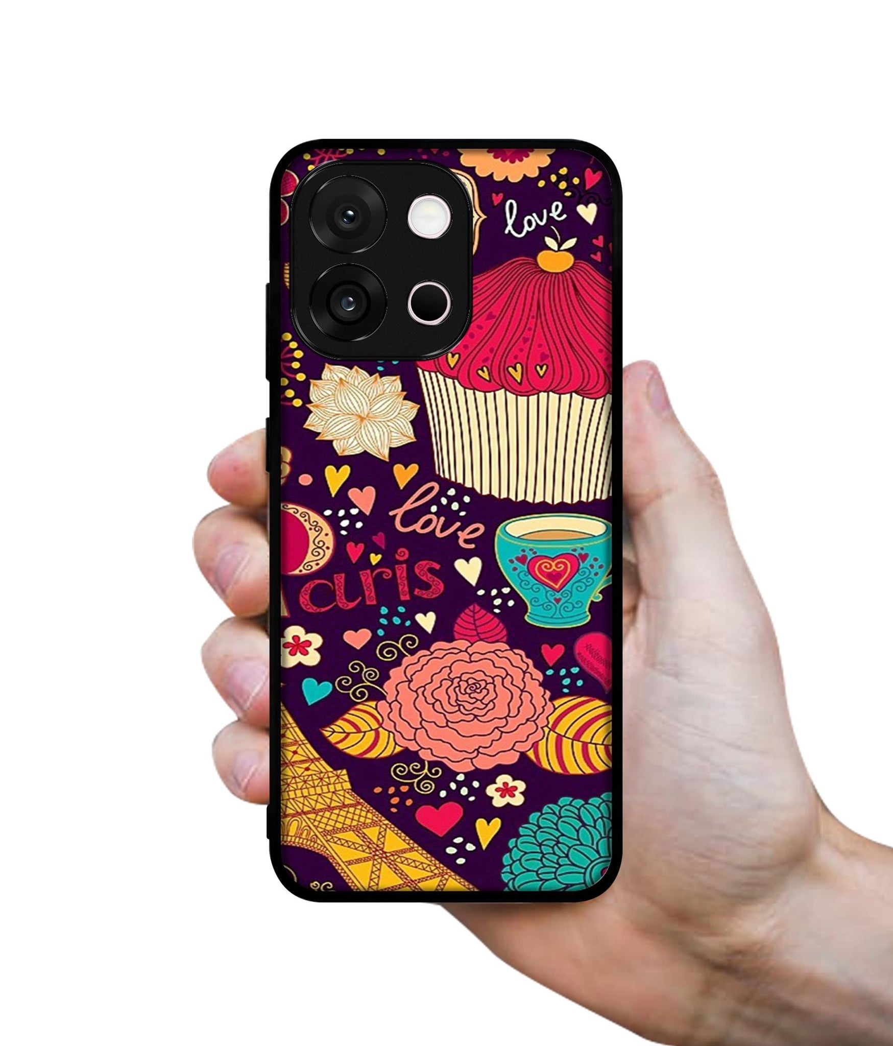 Paris Flower Love Designer 2D Printed Back Case Cover for OnePlus 13s 5G / 13T 5G