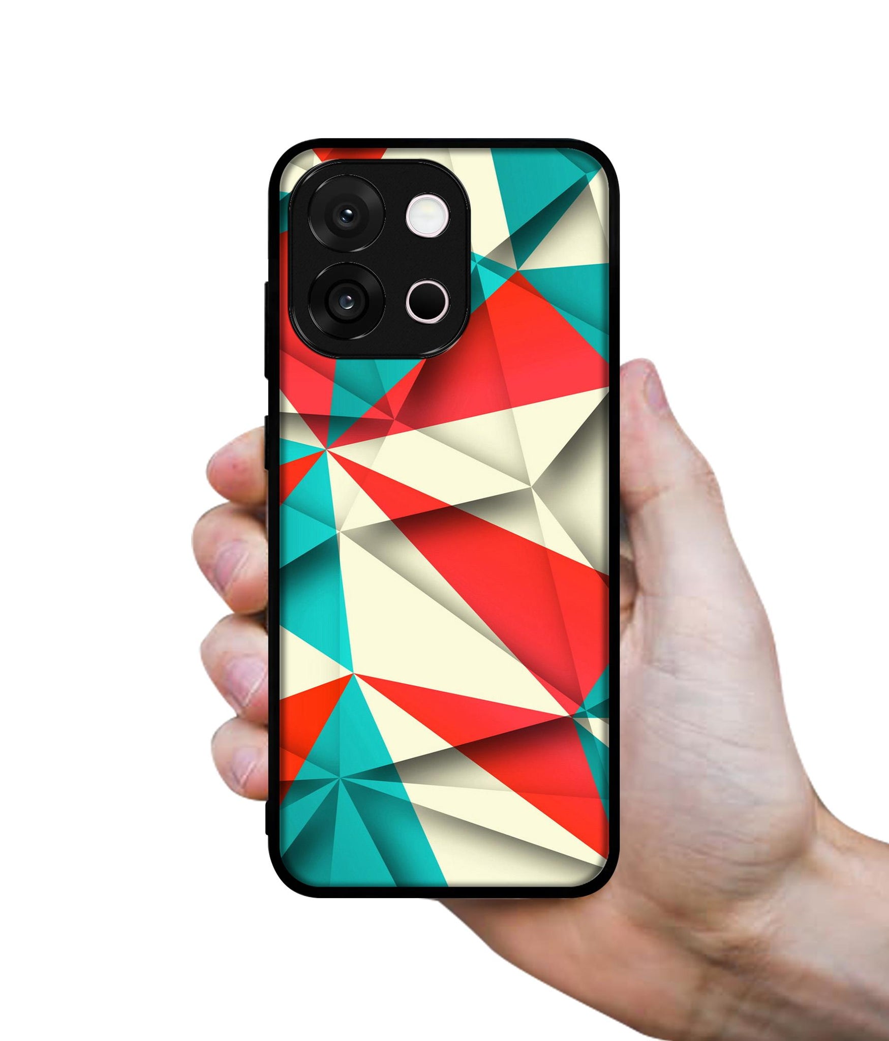Red Blue White Pattern Designer 2D Printed Back Case Cover for OnePlus 13s 5G / 13T 5G