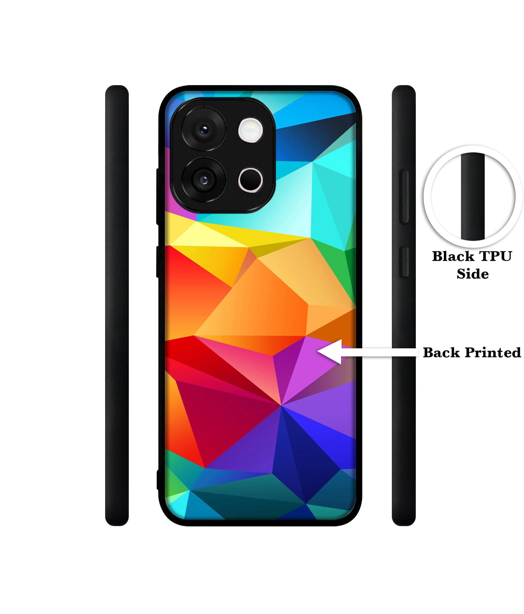 Colorful Pattern Designer 2D Printed Back Case Cover for OnePlus 13s 5G / 13T 5G