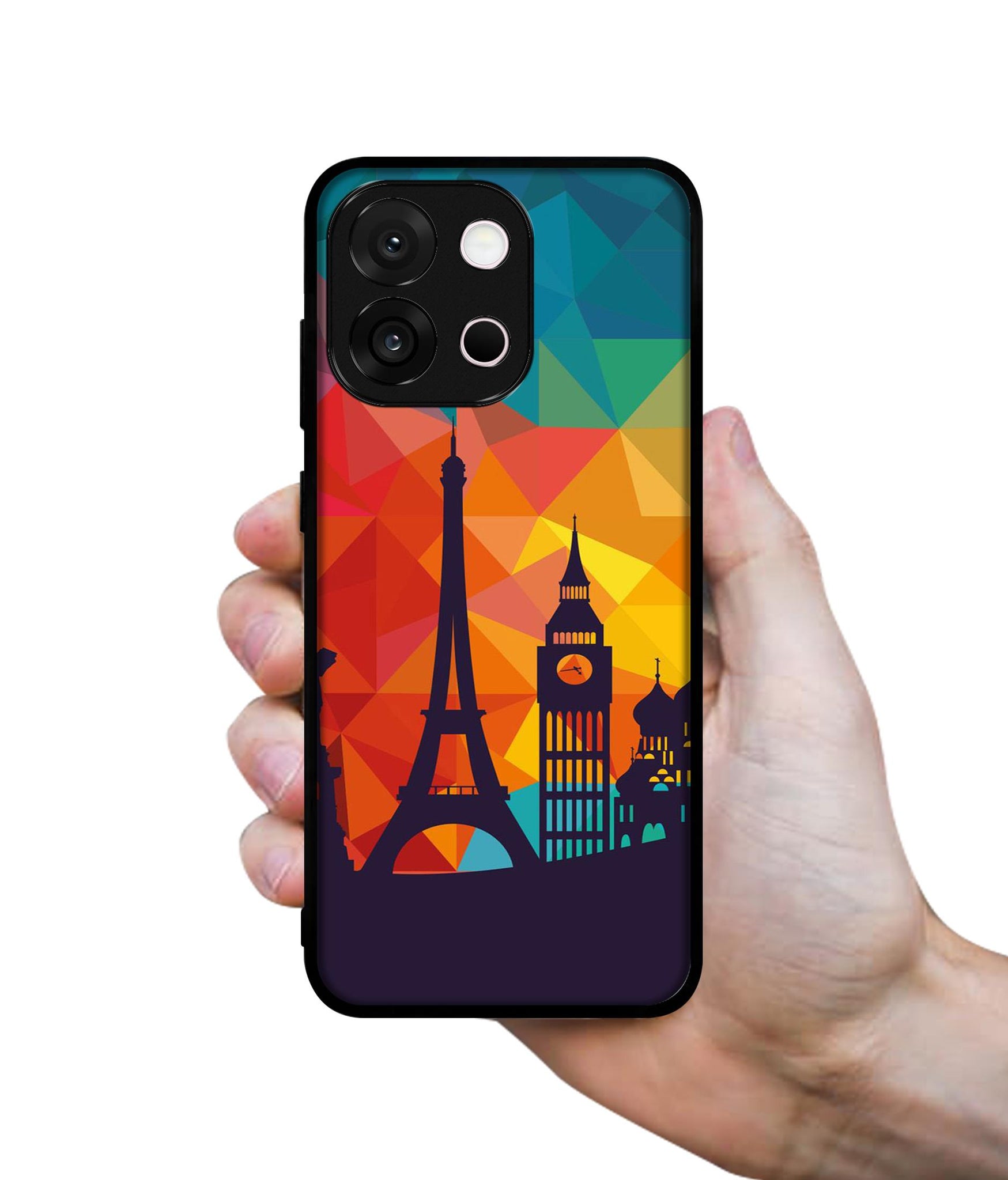Colored Paris Designer 2D Printed Back Case Cover for OnePlus 13s 5G / 13T 5G