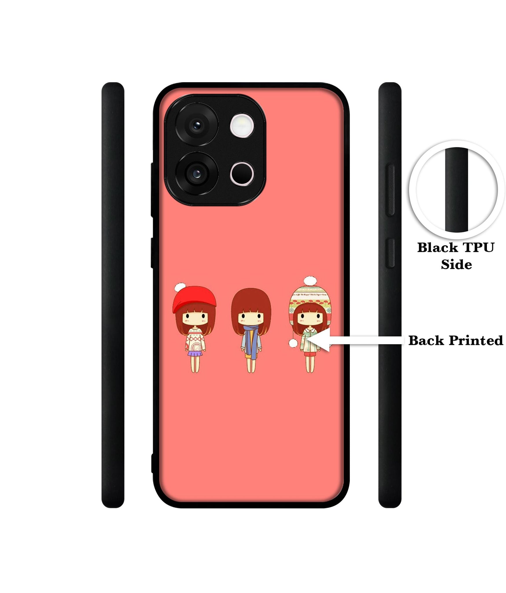 Cute Girls Designer 2D Printed Back Case Cover for OnePlus 13s 5G / 13T 5G