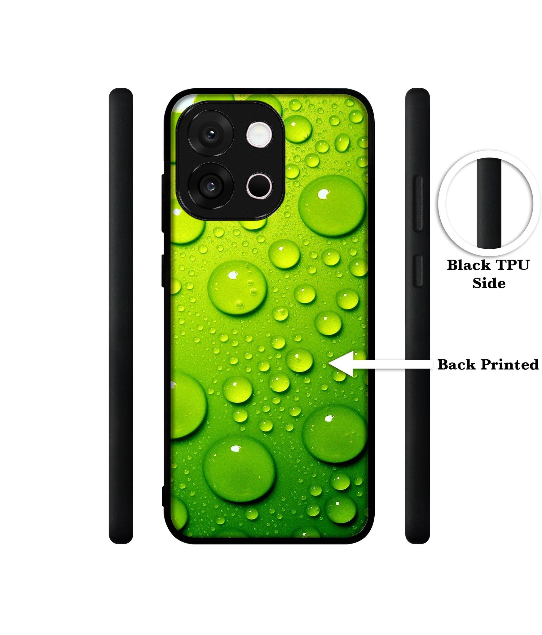 Green Bubbles Designer 2D Printed Back Case Cover for OnePlus 13s 5G / 13T 5G