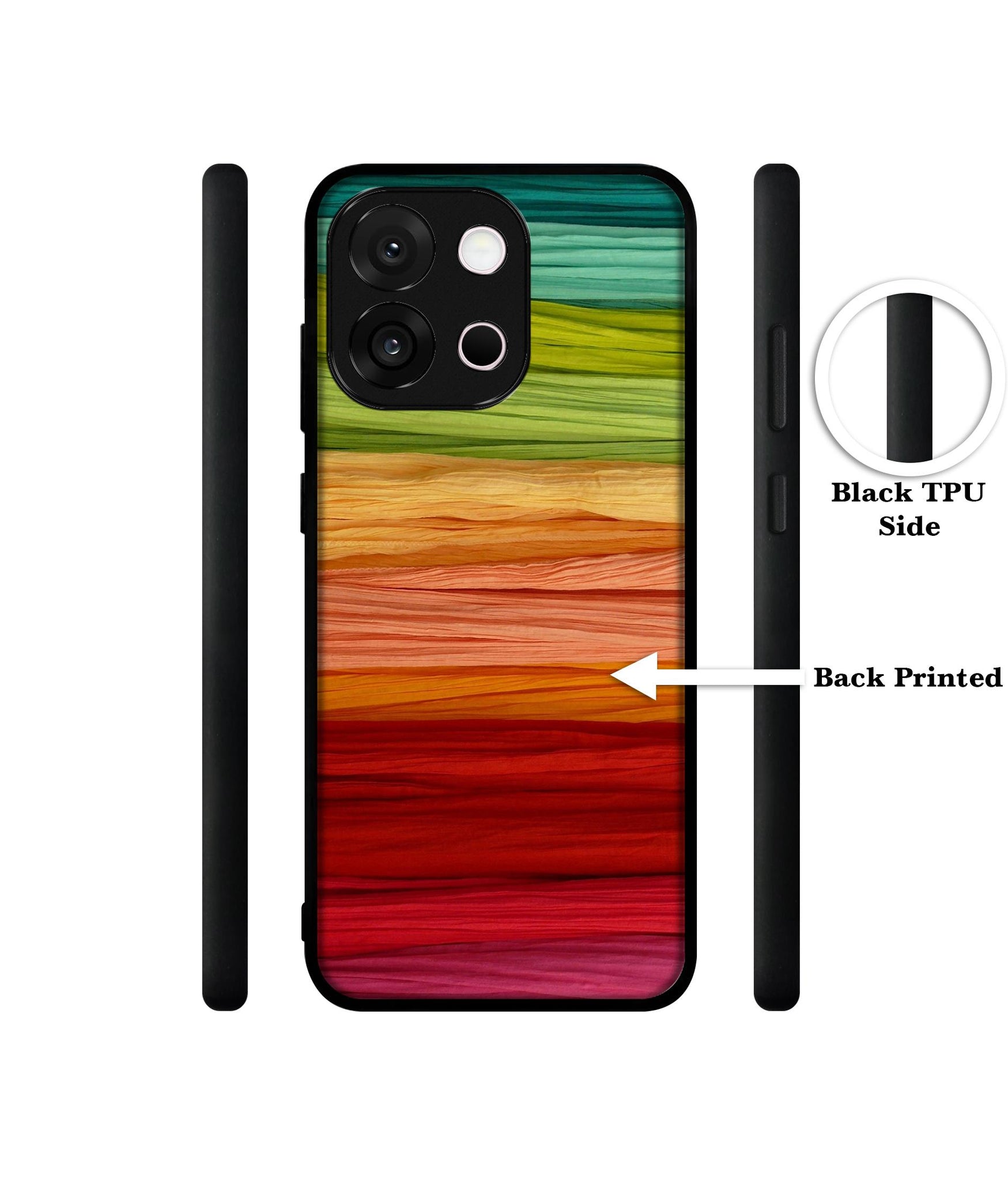 Colorful Thread Designer 2D Printed Back Case Cover for OnePlus 13s 5G / 13T 5G