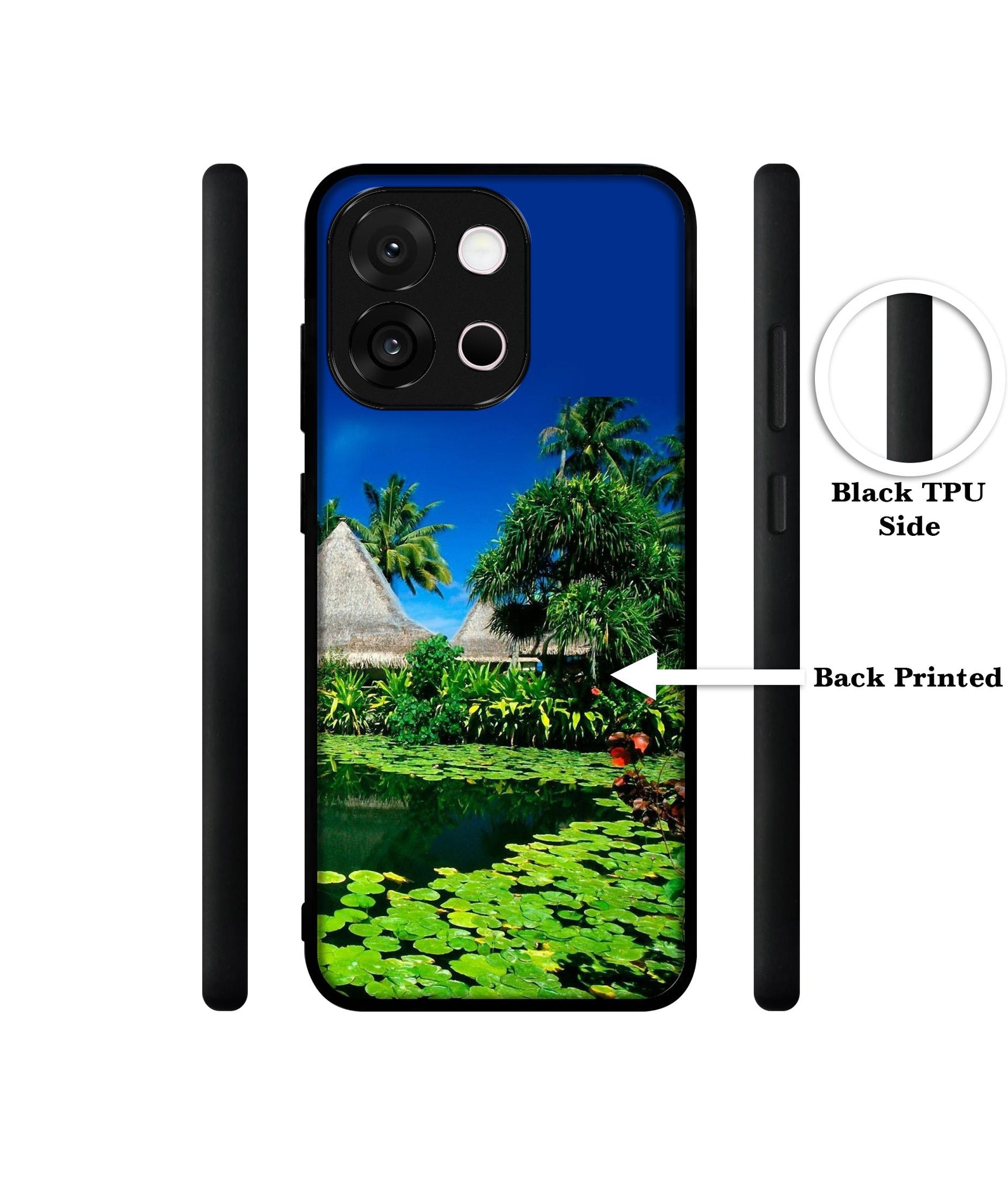 Tropics Water Designer 2D Printed Back Case Cover for OnePlus 13s 5G / 13T 5G