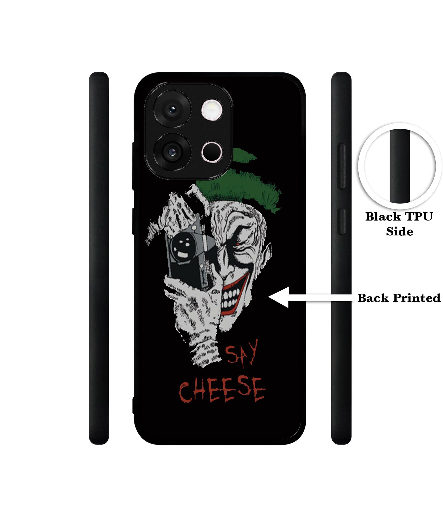 Joker Say Cheese Designer 2D Printed Back Case Cover for OnePlus 13s 5G / 13T 5G