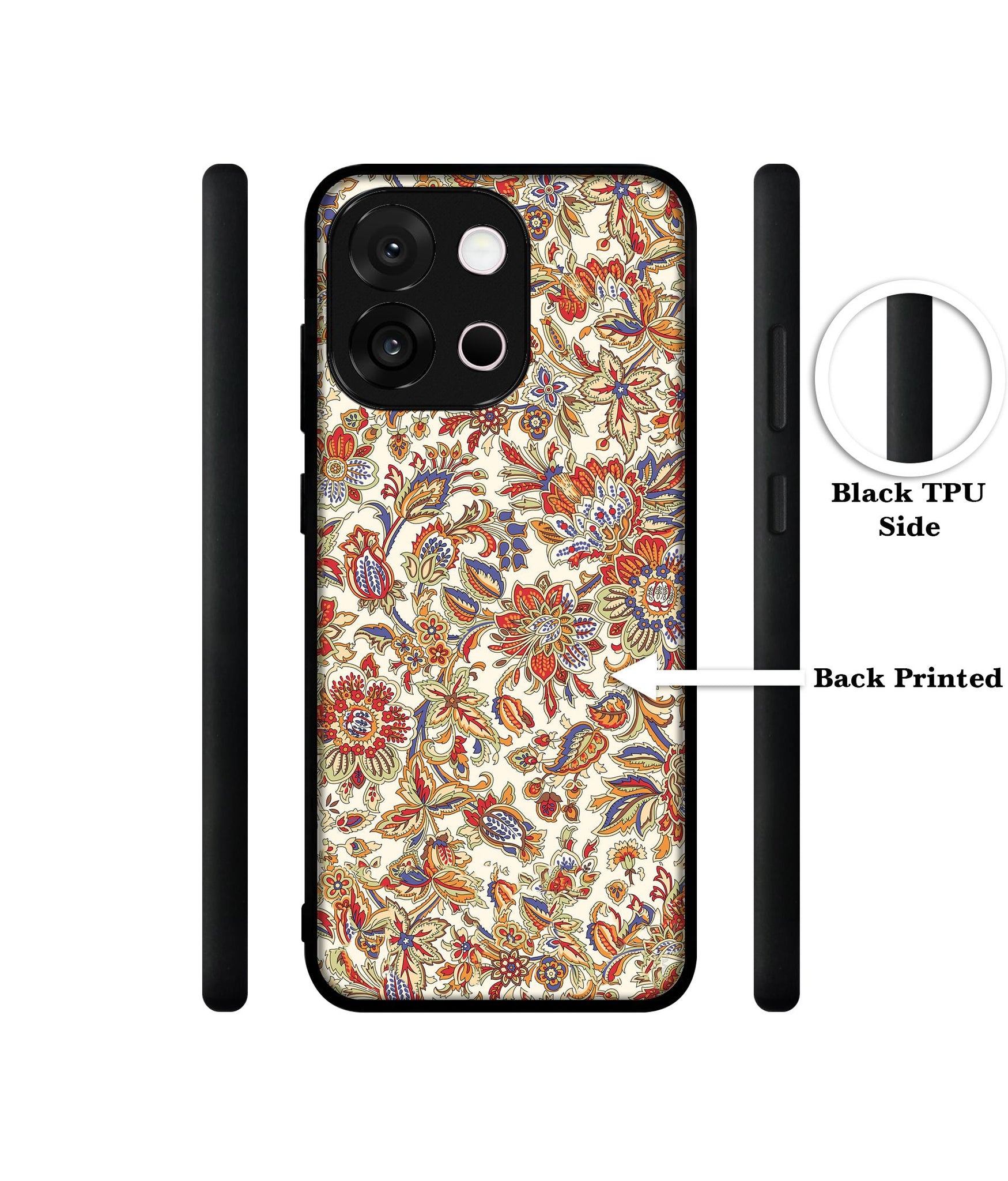 Floral Designer 2D Printed Back Case Cover for OnePlus 13s 5G / 13T 5G
